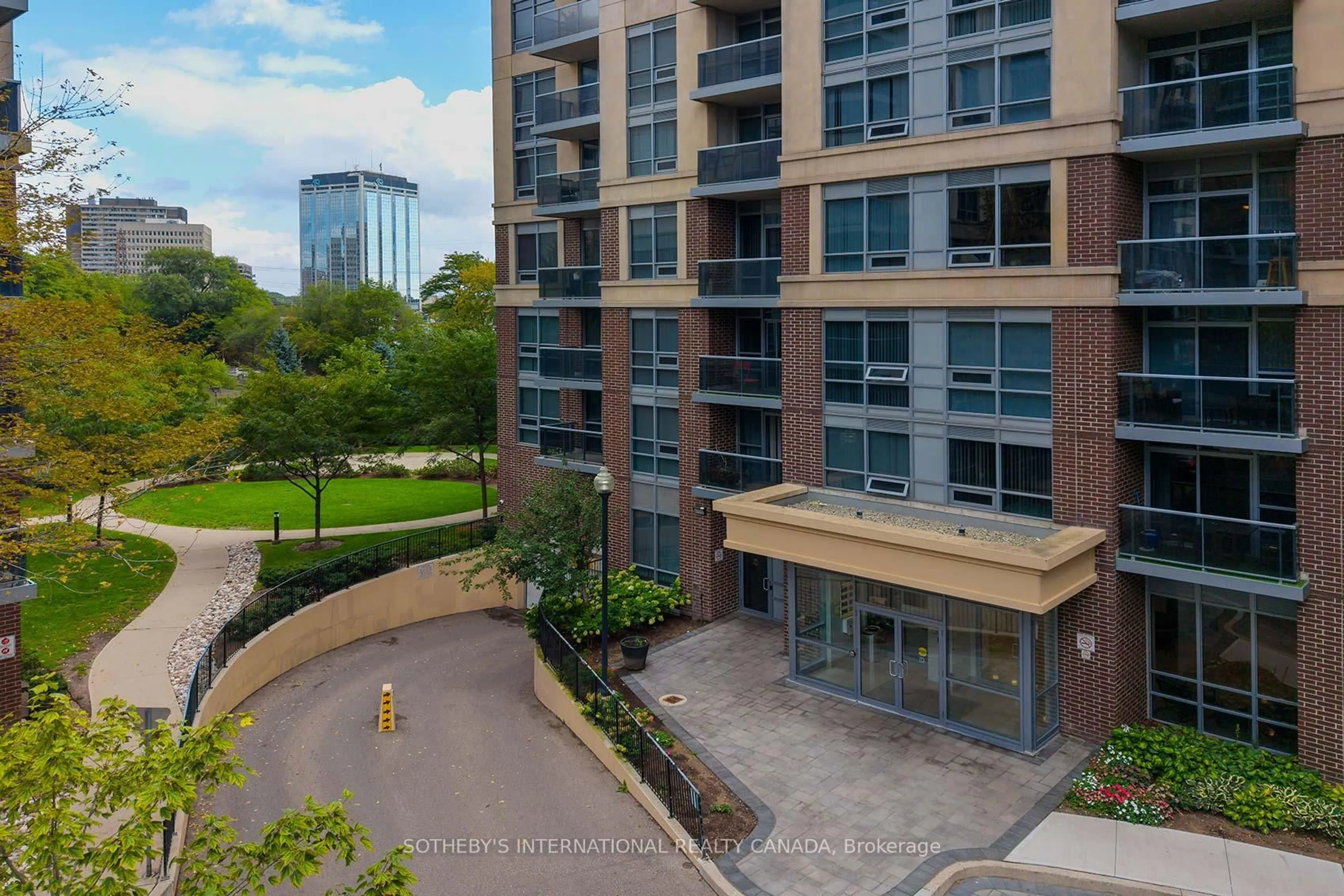 A pic from outside/outdoor area/front of a property/back of a property/a pic from drone, city buildings view from balcony for 3 Michael Power Pl #208, Toronto Ontario M9A 0A2