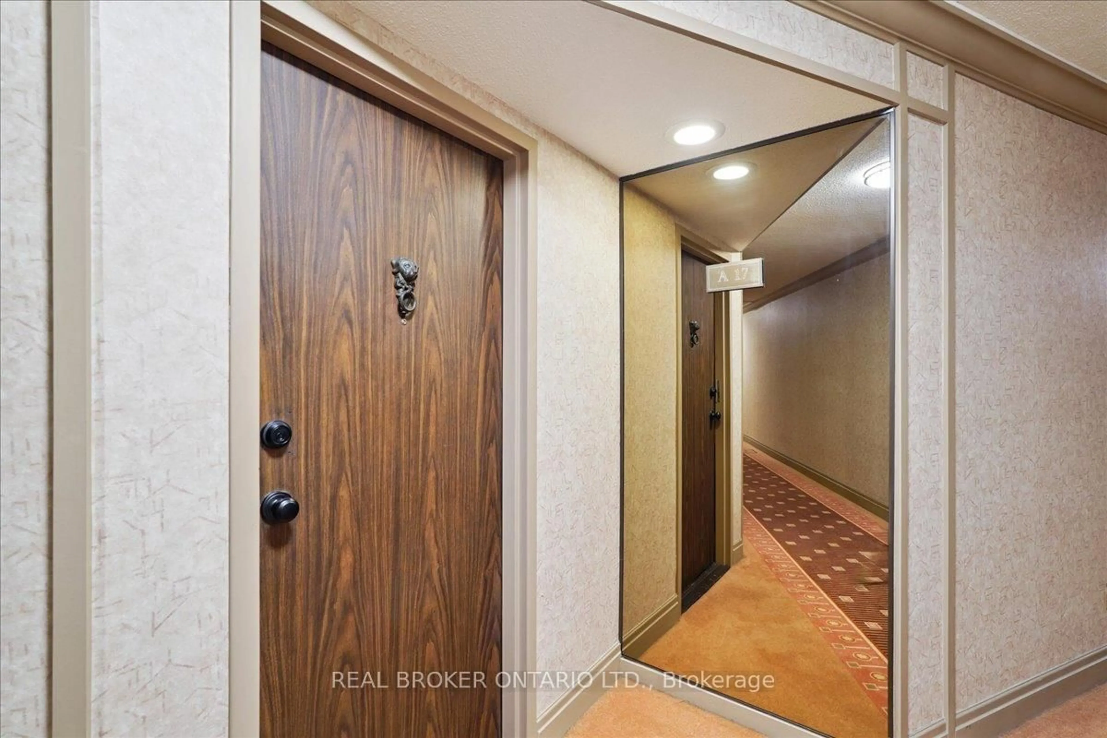 Indoor foyer for 296 Mill Rd #A17, Toronto Ontario M9C 4X8