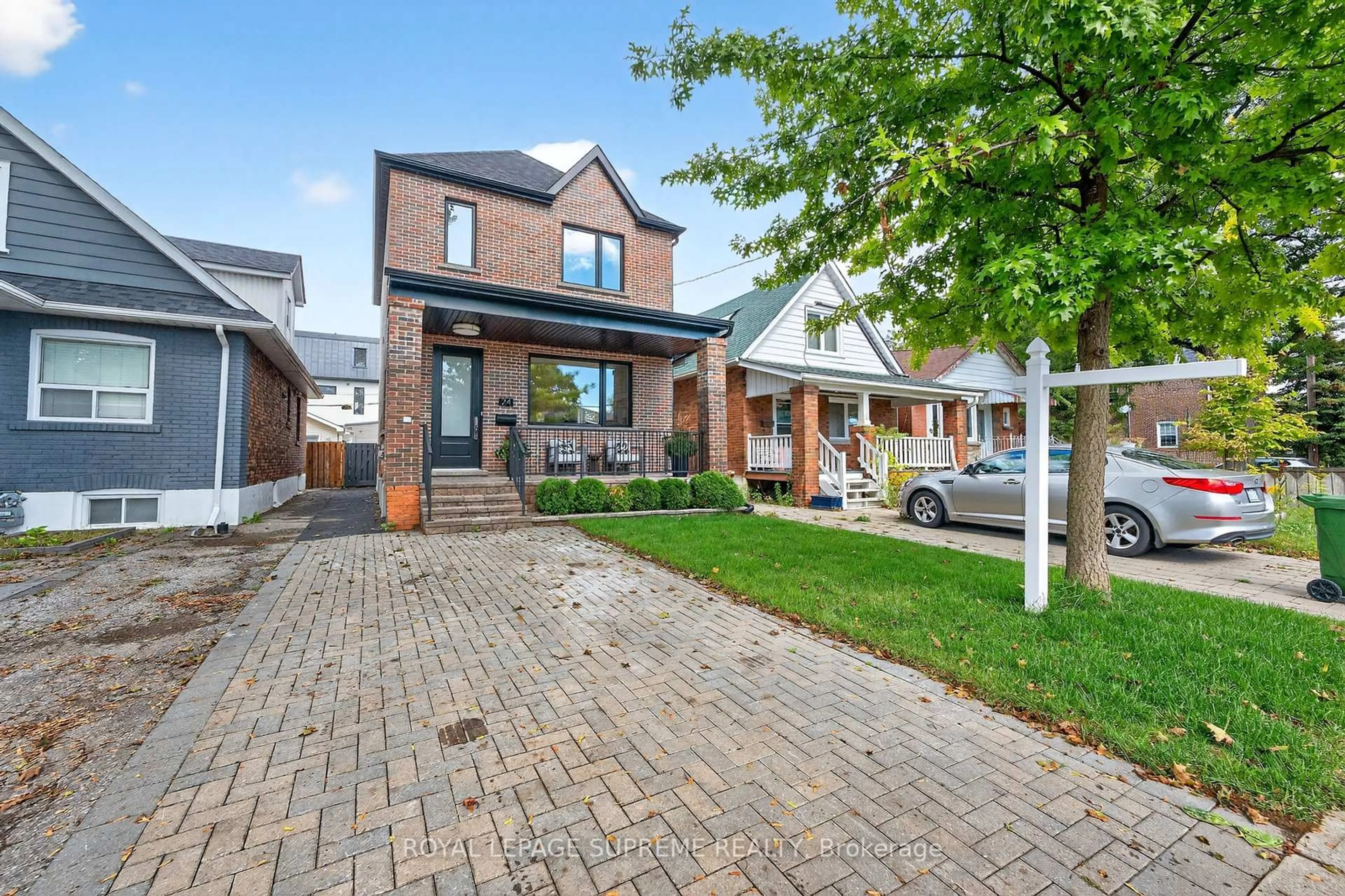 Home with brick exterior material, street for 24 York Ave, Toronto Ontario M6N 2V2