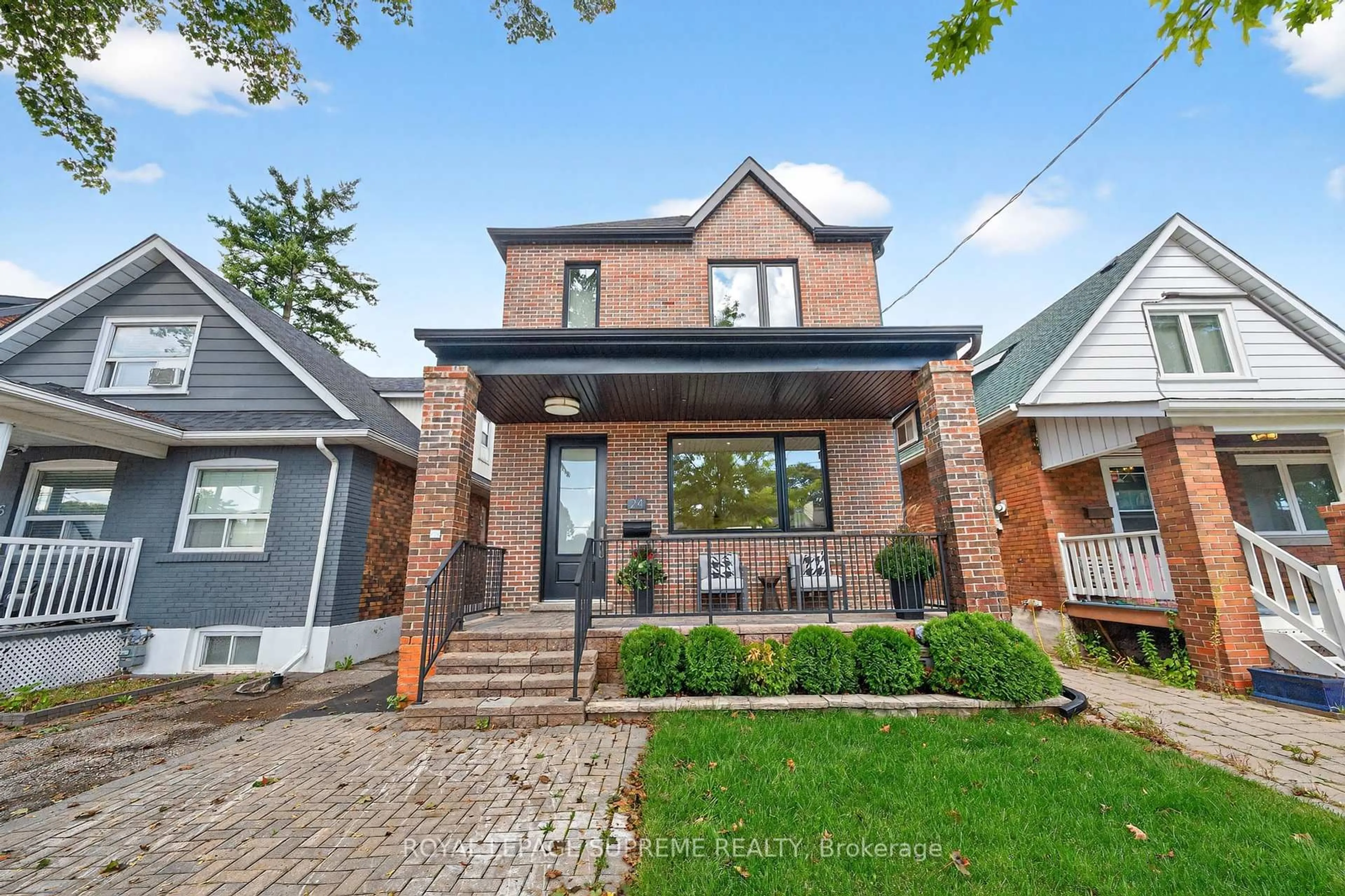Home with brick exterior material, street for 24 York Ave, Toronto Ontario M6N 2V2