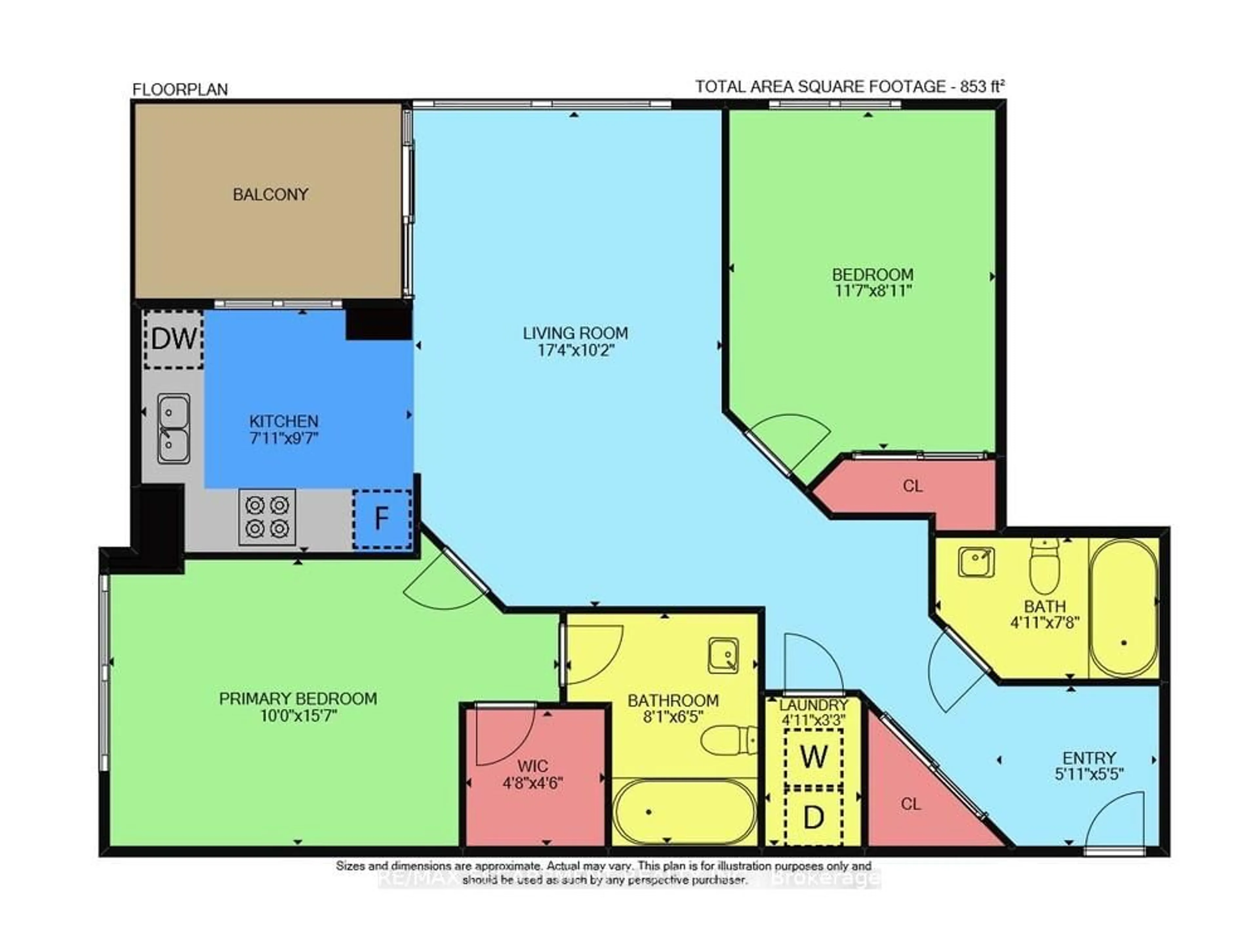 Floor plan for 225 Sherway Gardens Rd #2905, Toronto Ontario M9C 0A3