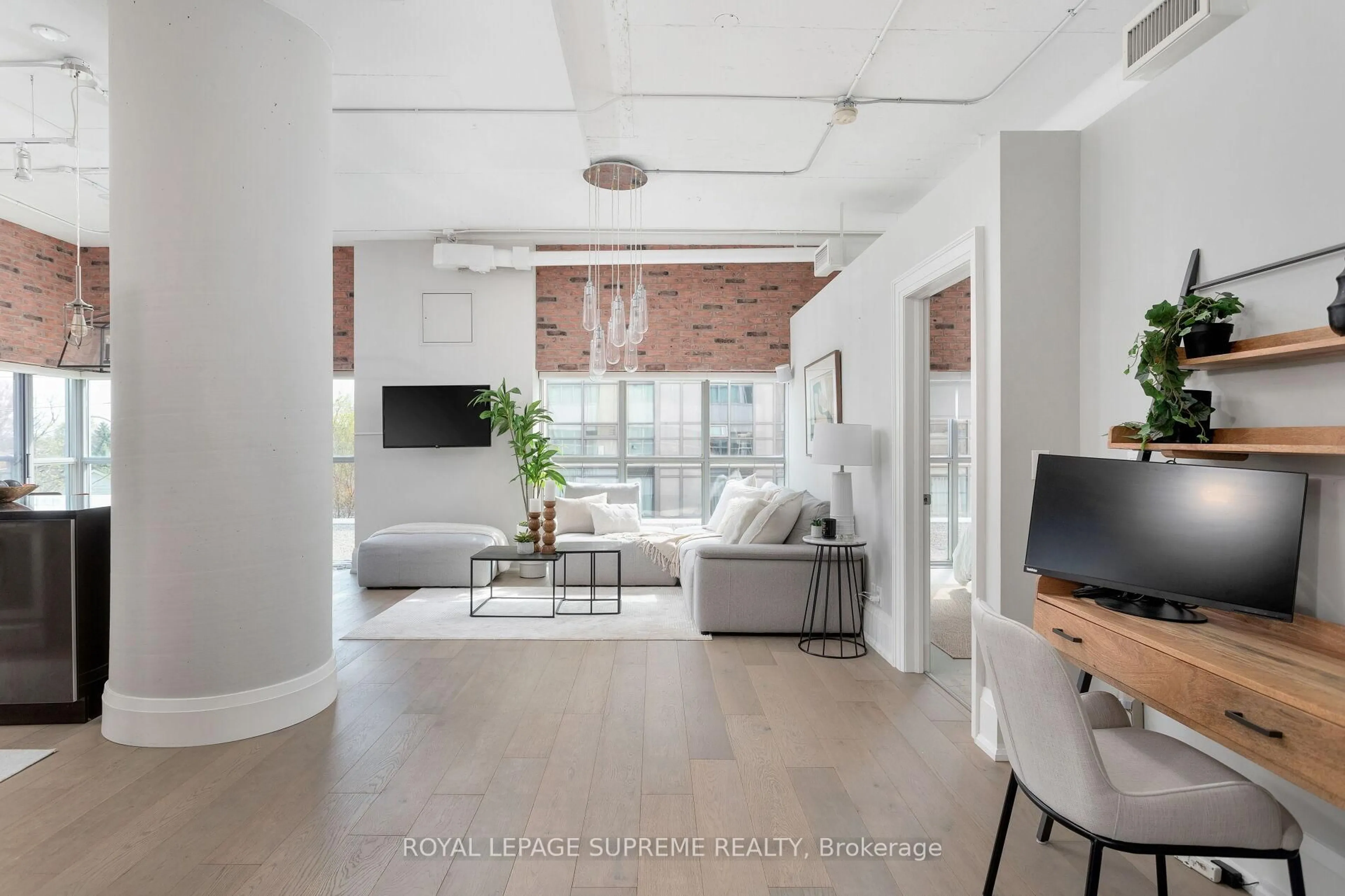 Living room with furniture, unknown for 2 Fieldway Rd #209, Toronto Ontario M8Z 0B9