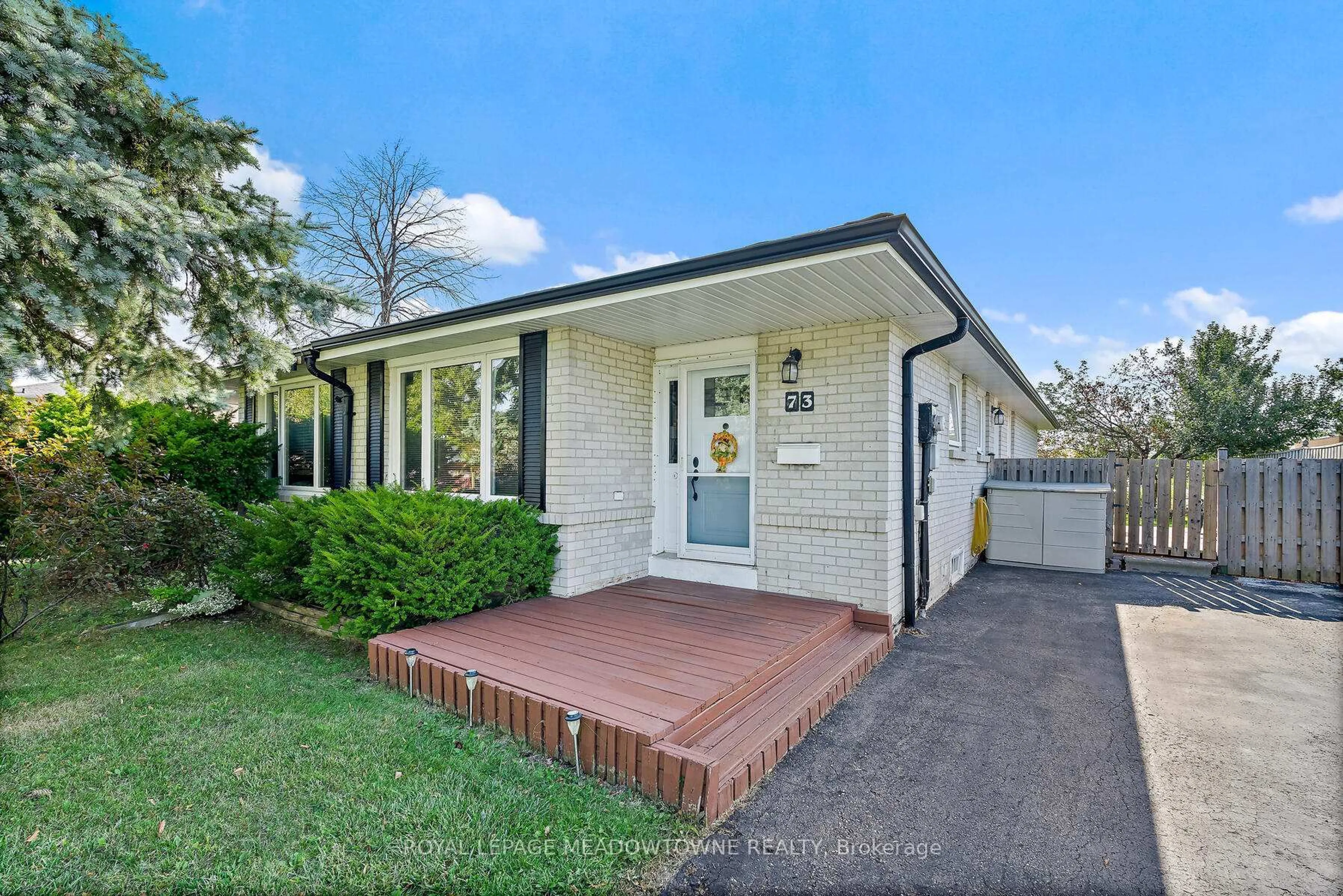Home with brick exterior material, street for 73 Jefferson Rd, Brampton Ontario L6S 1W7