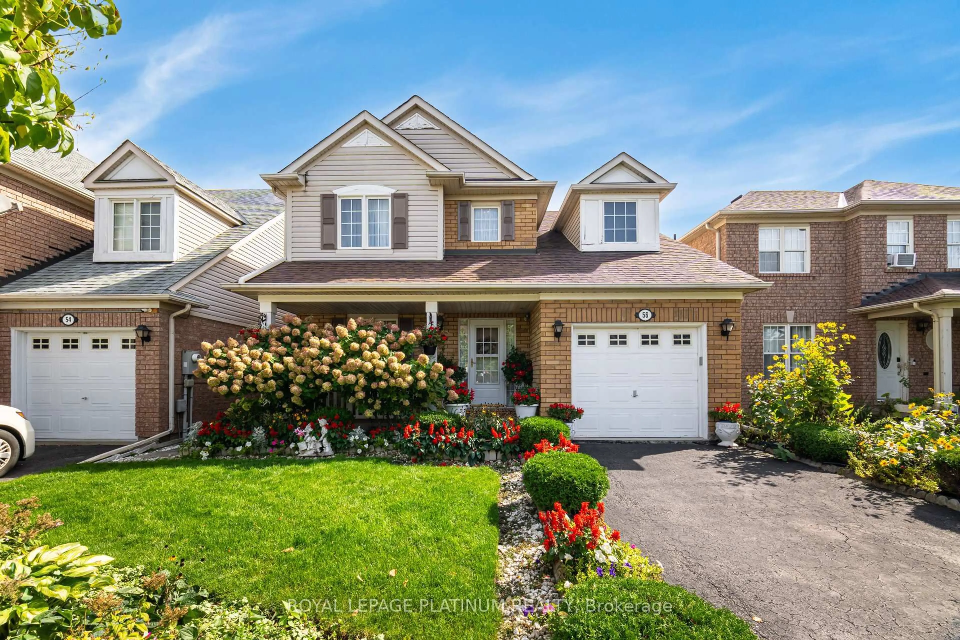 Home with brick exterior material, street for 56 Vista Green Cres, Brampton Ontario L7A 2S4
