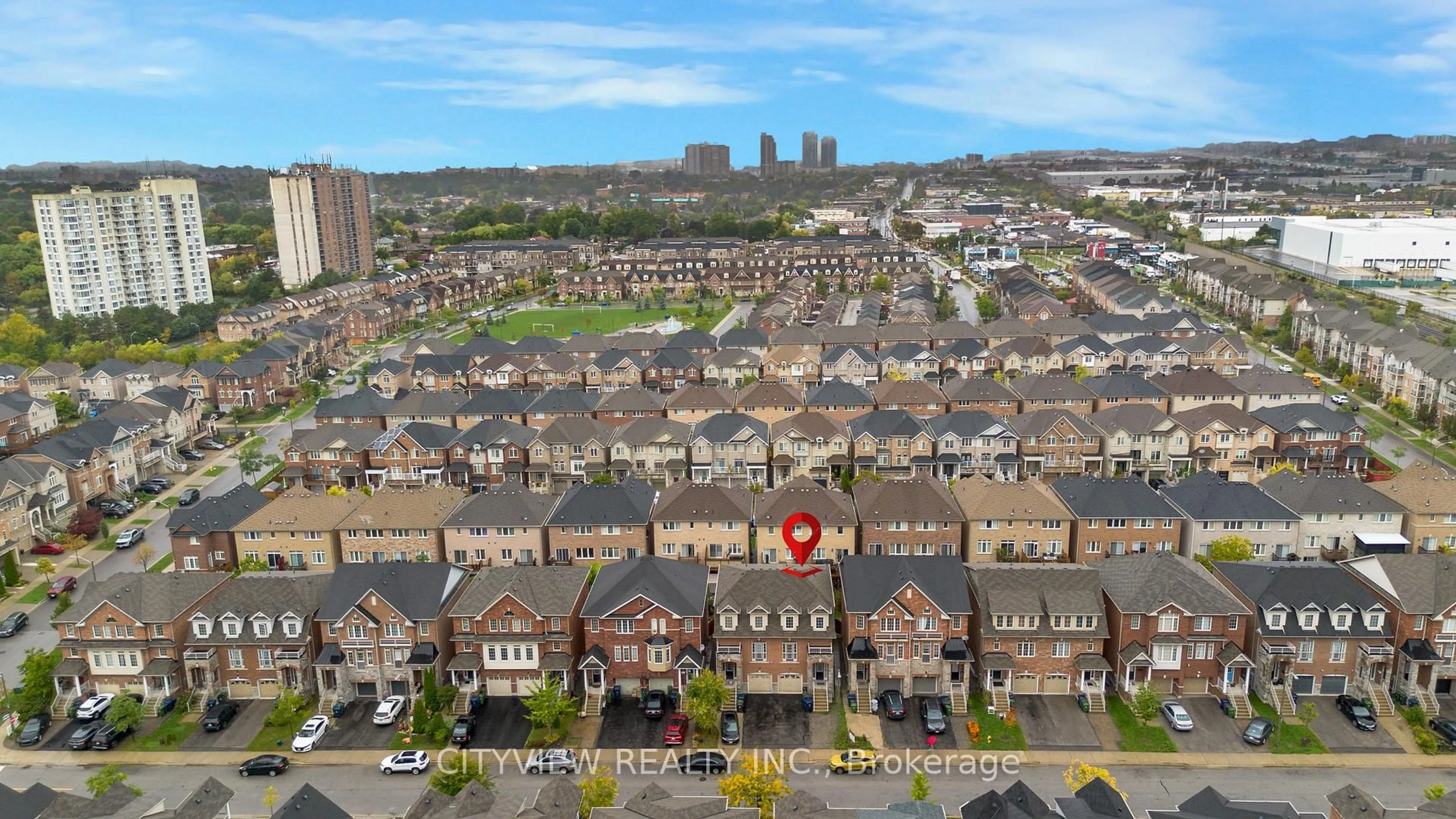 A pic from outside/outdoor area/front of a property/back of a property/a pic from drone, city buildings view from balcony for 26 Betty Nagle St, Toronto Ontario M9M 0C3