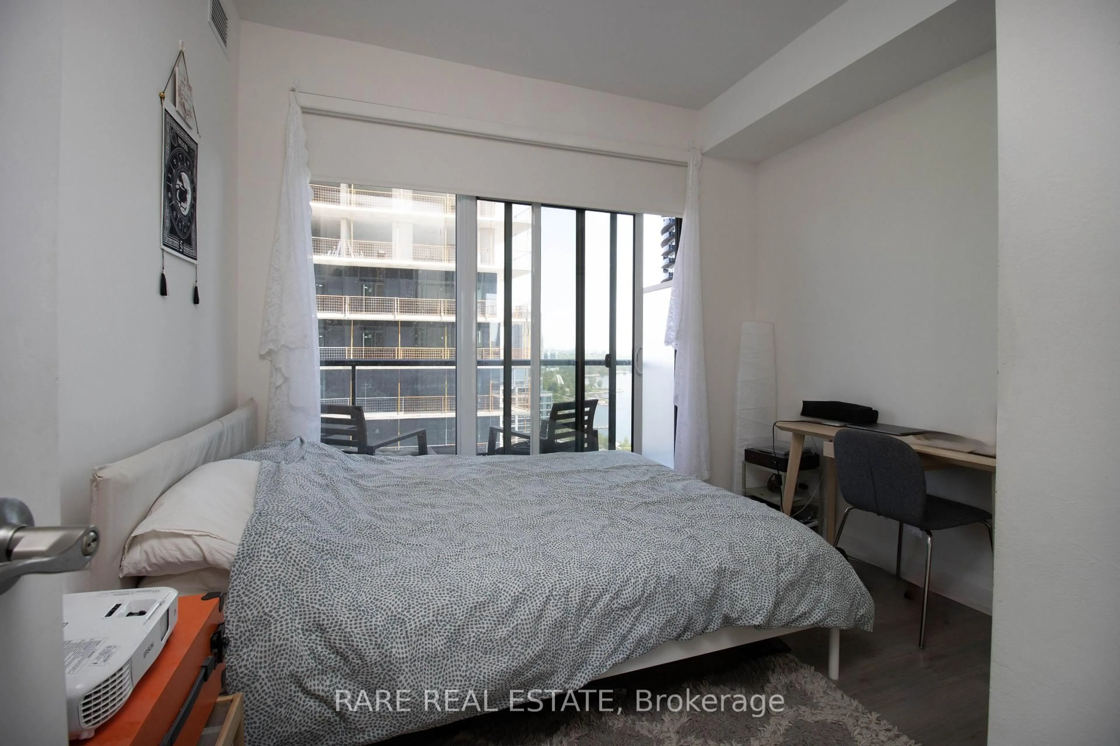 Bedroom with bed, unknown for 56 Annie Craig Dr #1908, Toronto Ontario M8V 0C8
