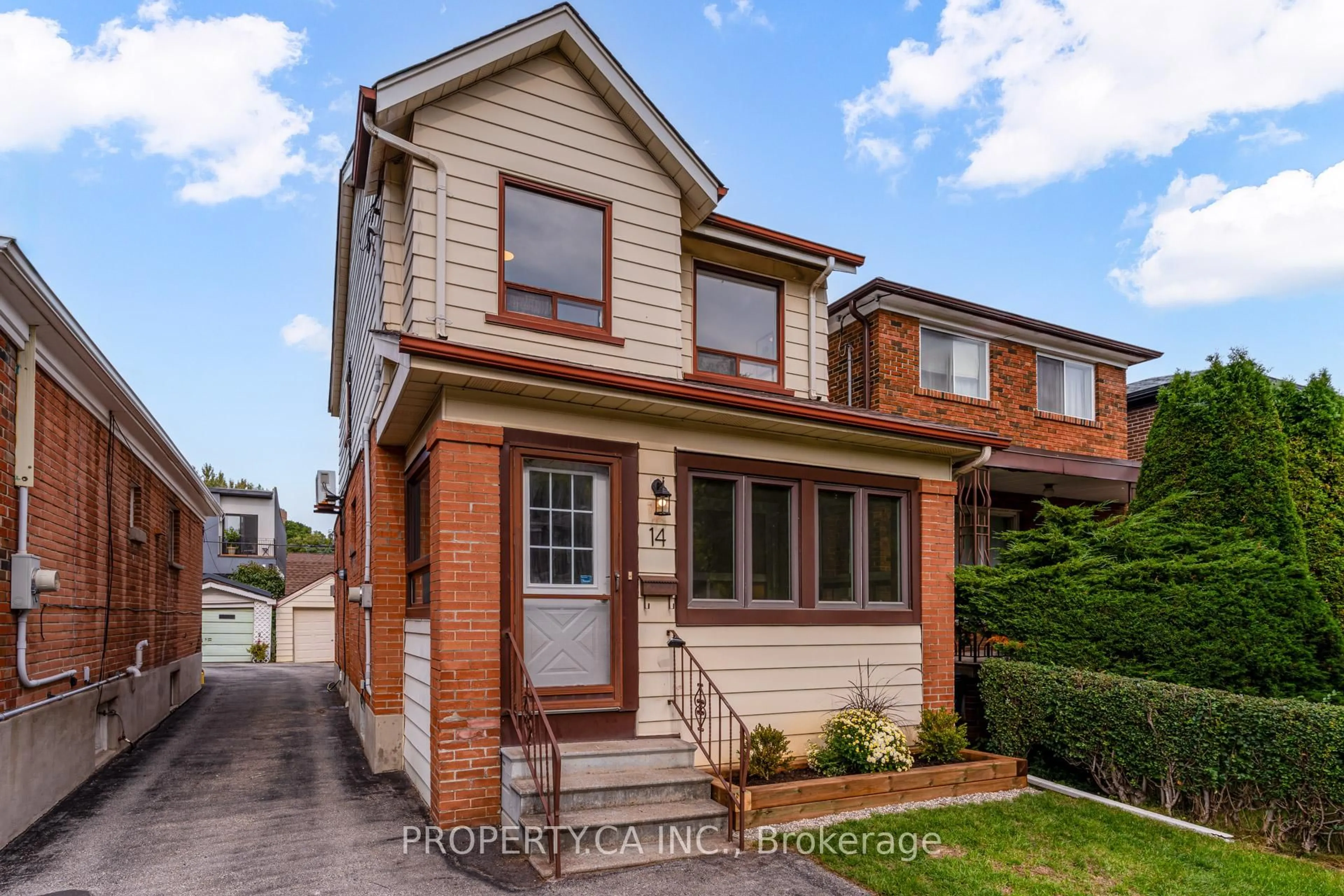 Home with brick exterior material, street for 14 Warren Cres, Toronto Ontario M6S 4S2