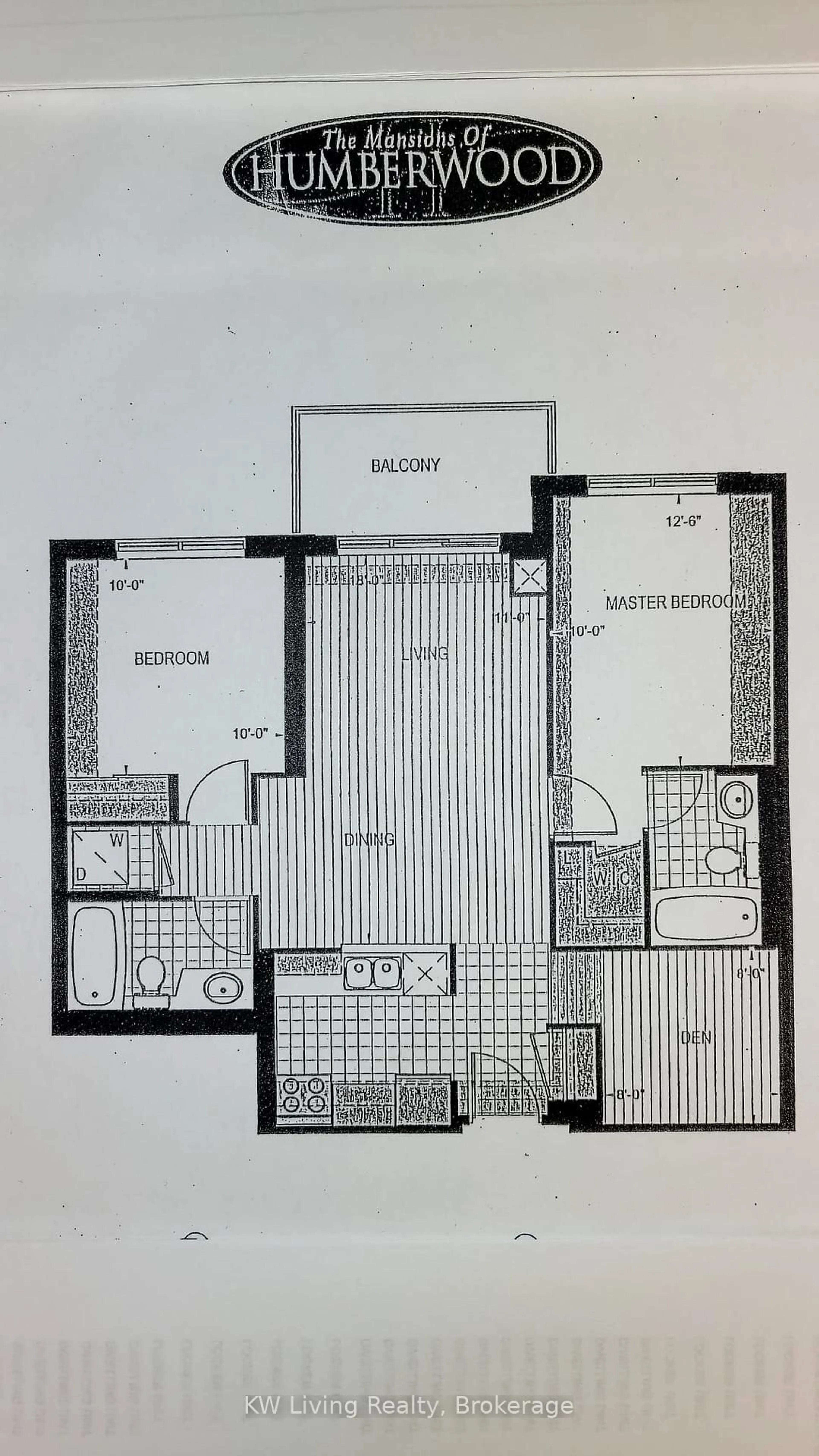 Floor plan for 710 Humberwood Blvd #1514, Toronto Ontario M9W 7J5