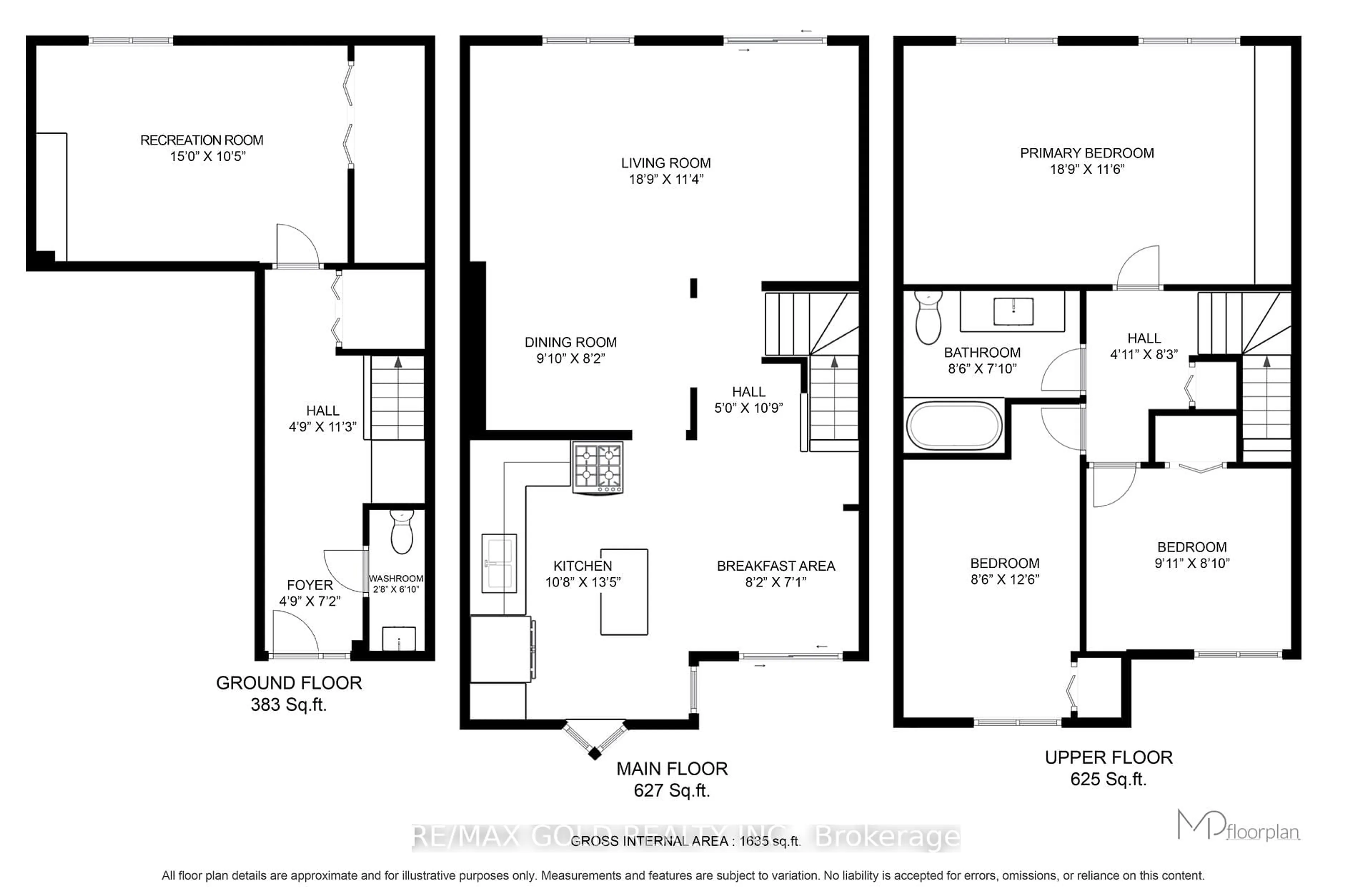 Floor plan for 2651 Aquitaine Ave #69, Mississauga Ontario L5N 1V5