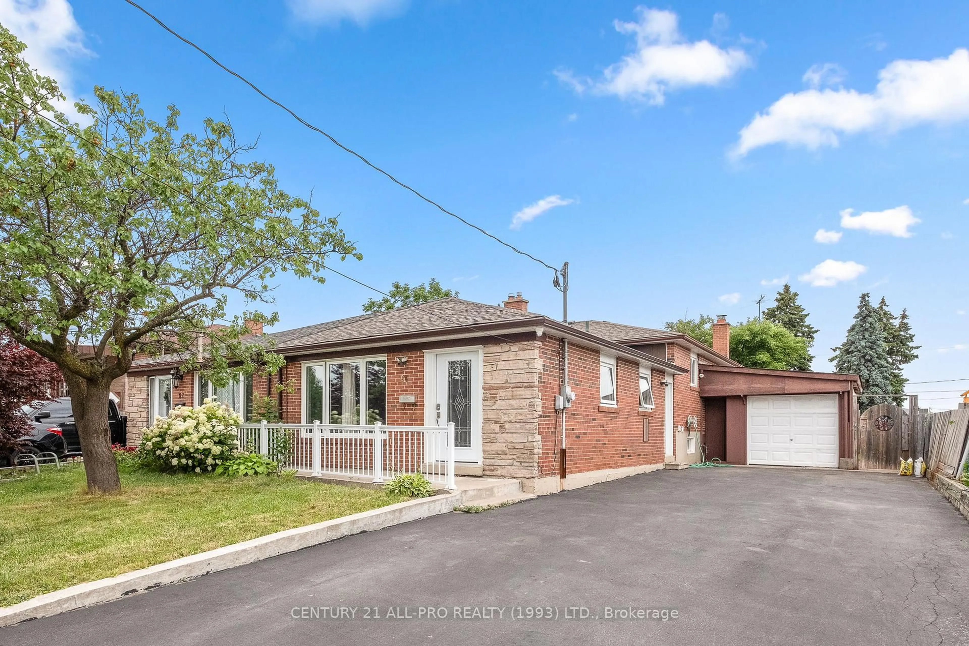 A pic from outside/outdoor area/front of a property/back of a property/a pic from drone, street for 84 Goldsboro Rd, Toronto Ontario M9L 1A7