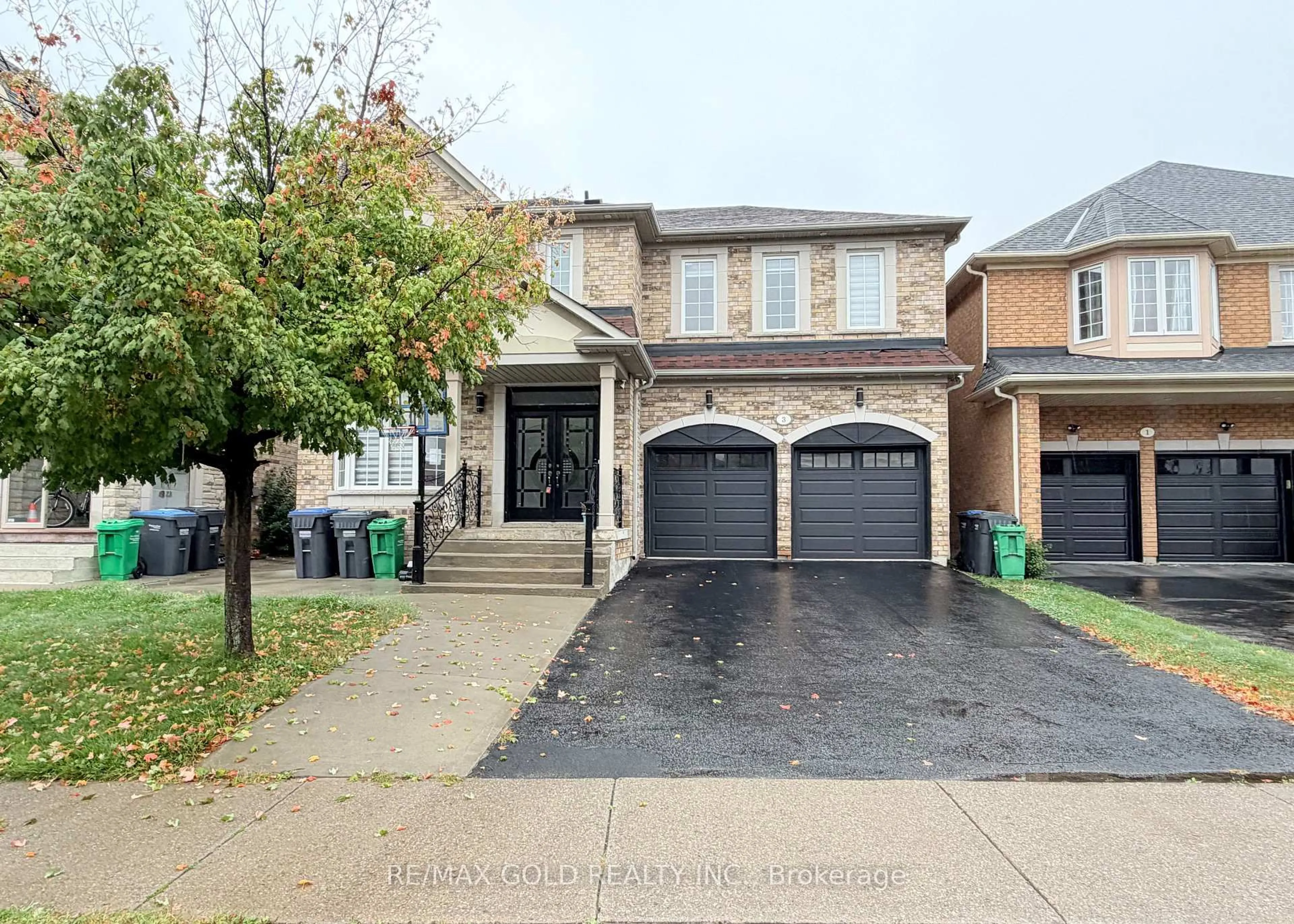 Home with brick exterior material, street for 3 Freshspring Dr, Brampton Ontario L6R 3H6