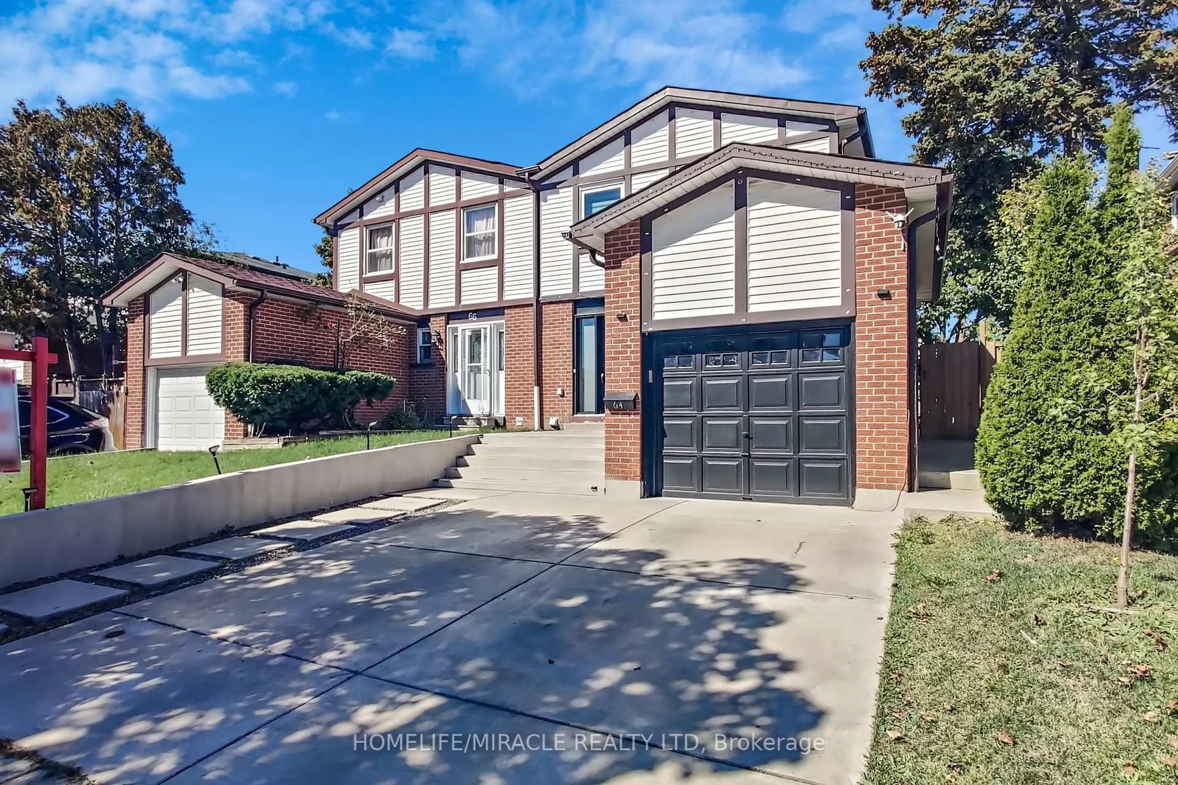 Home with brick exterior material, street for 64 Radford Dr, Brampton Ontario L6V 2Y9
