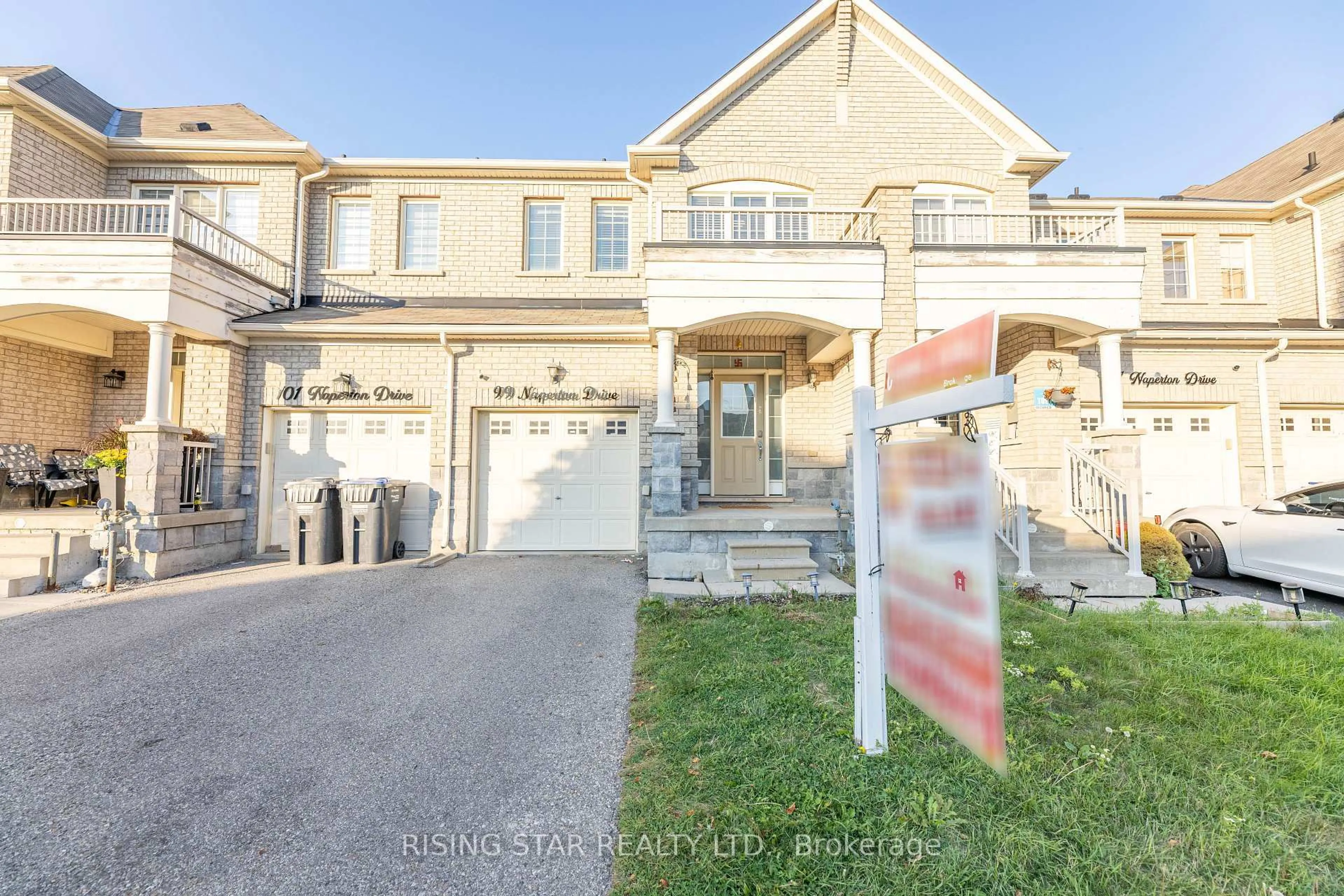 A pic from outside/outdoor area/front of a property/back of a property/a pic from drone, street for 99 Naperton Dr, Brampton Ontario L6R 3N5