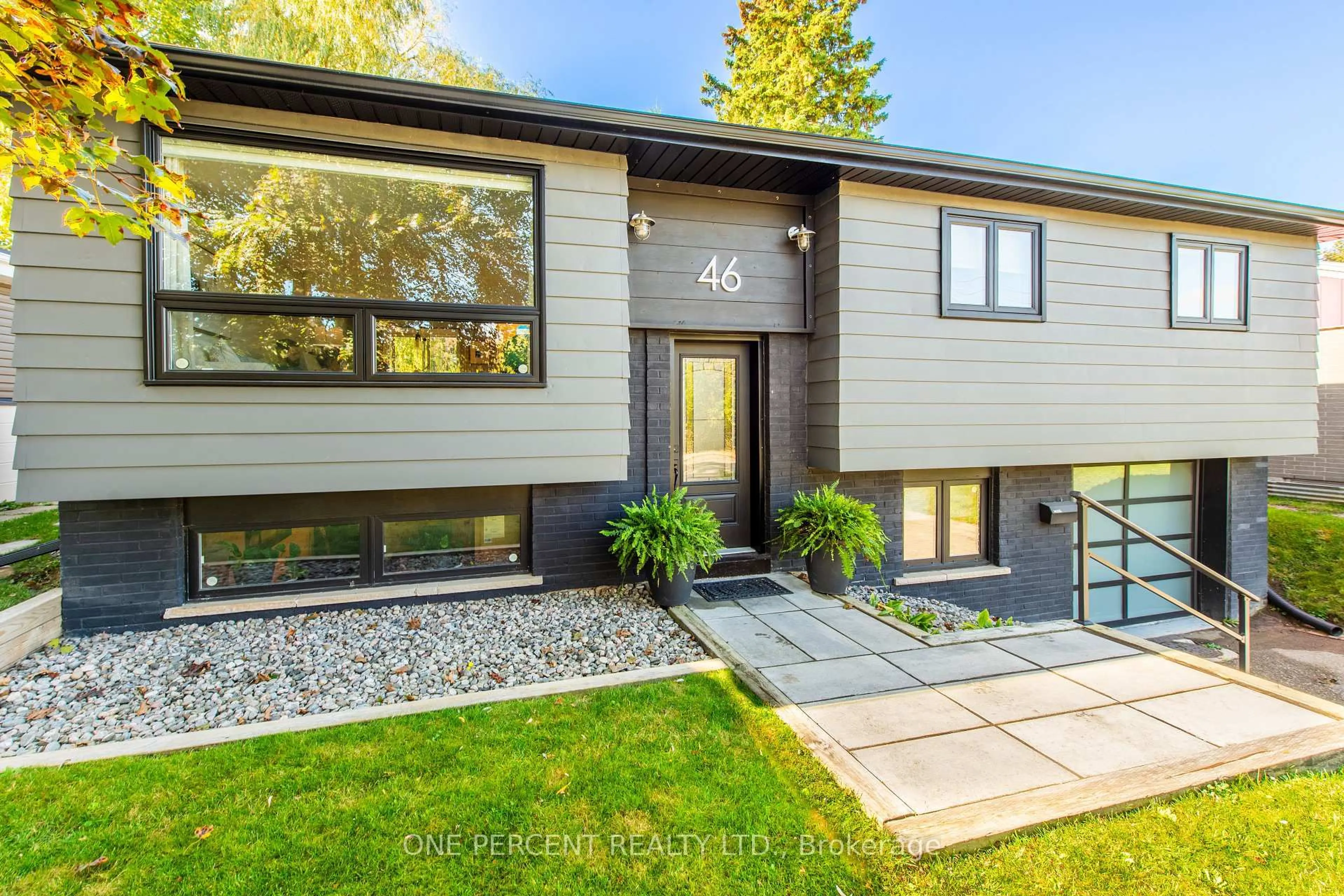 Home with vinyl exterior material, street for 46 Bythia St, Orangeville Ontario L9W 2S3
