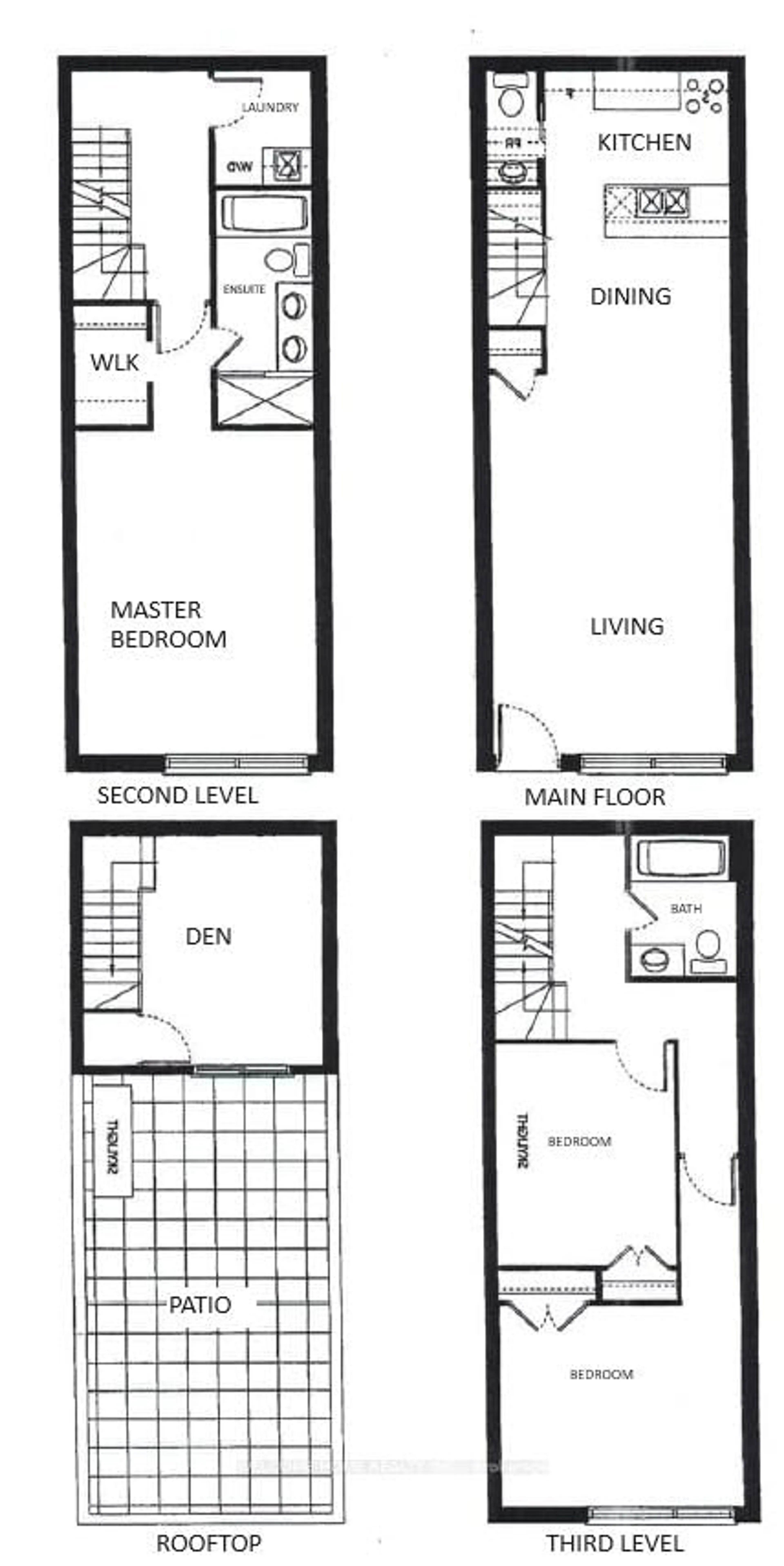 Floor plan for 220 Brandon Ave #55, Toronto Ontario M6H 0C5