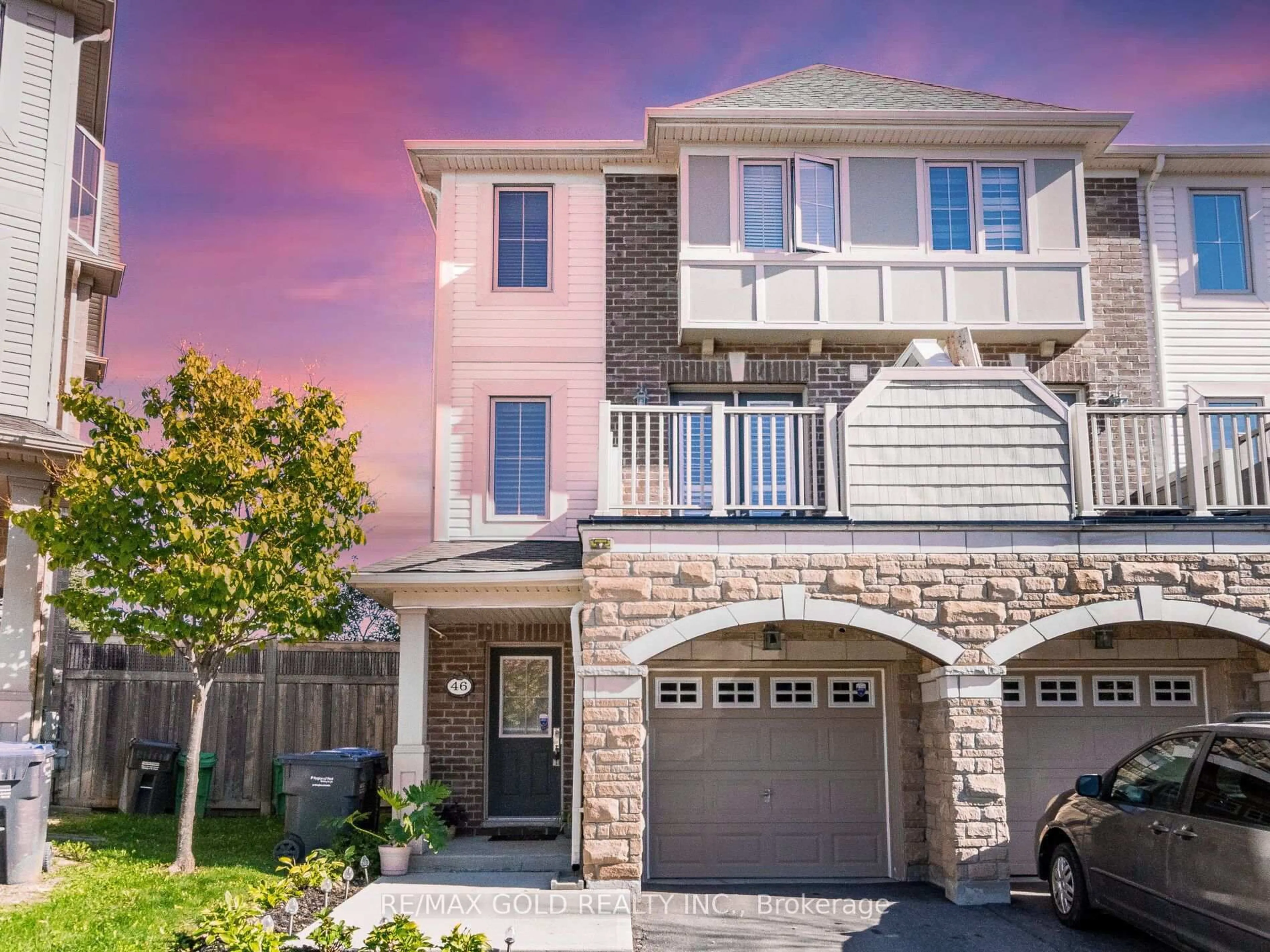 Home with brick exterior material, street for 46 Soccavo Cres, Brampton Ontario L6Y 0W3