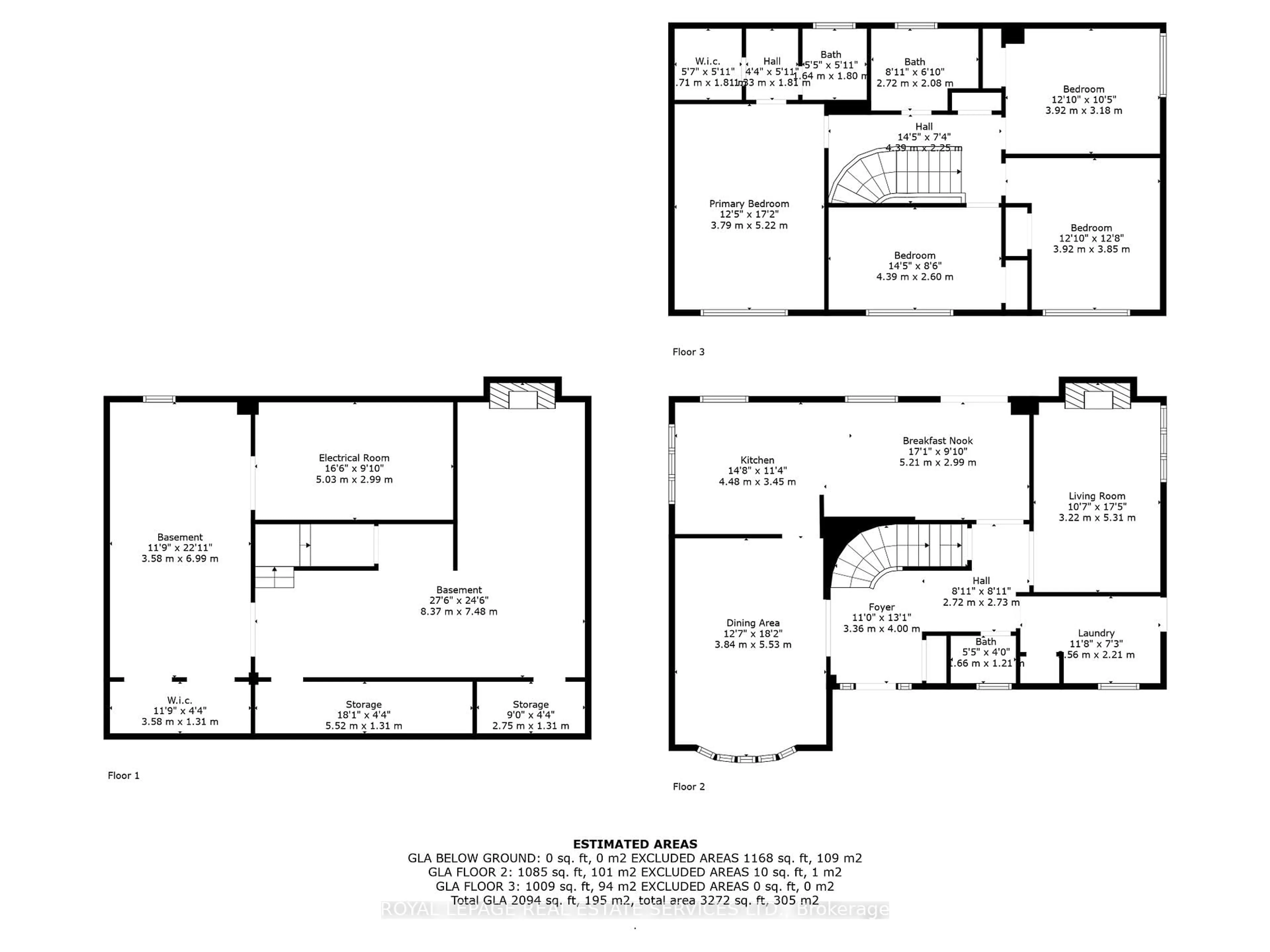 Floor plan for 716 Cameron Crt, Mississauga Ontario L5C 3B9