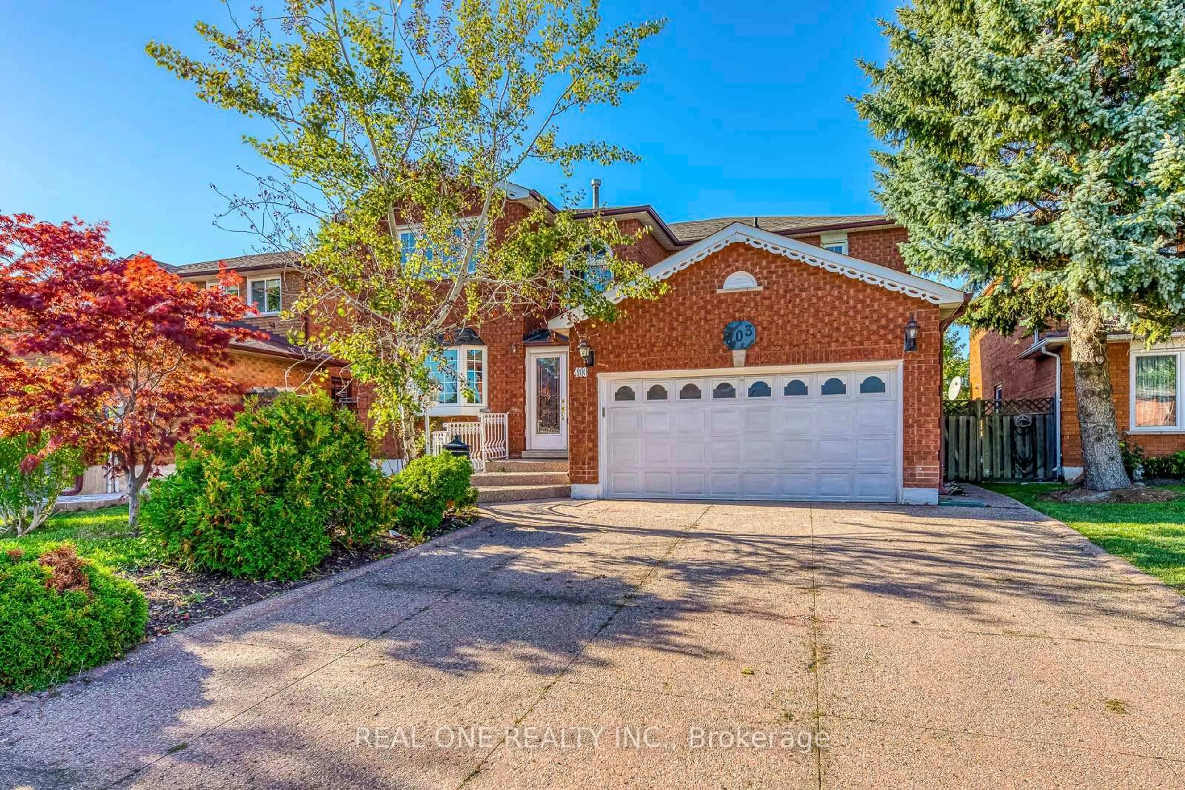 Home with brick exterior material, street for 403 Glenashton Dr, Oakville Ontario L6H 4V7