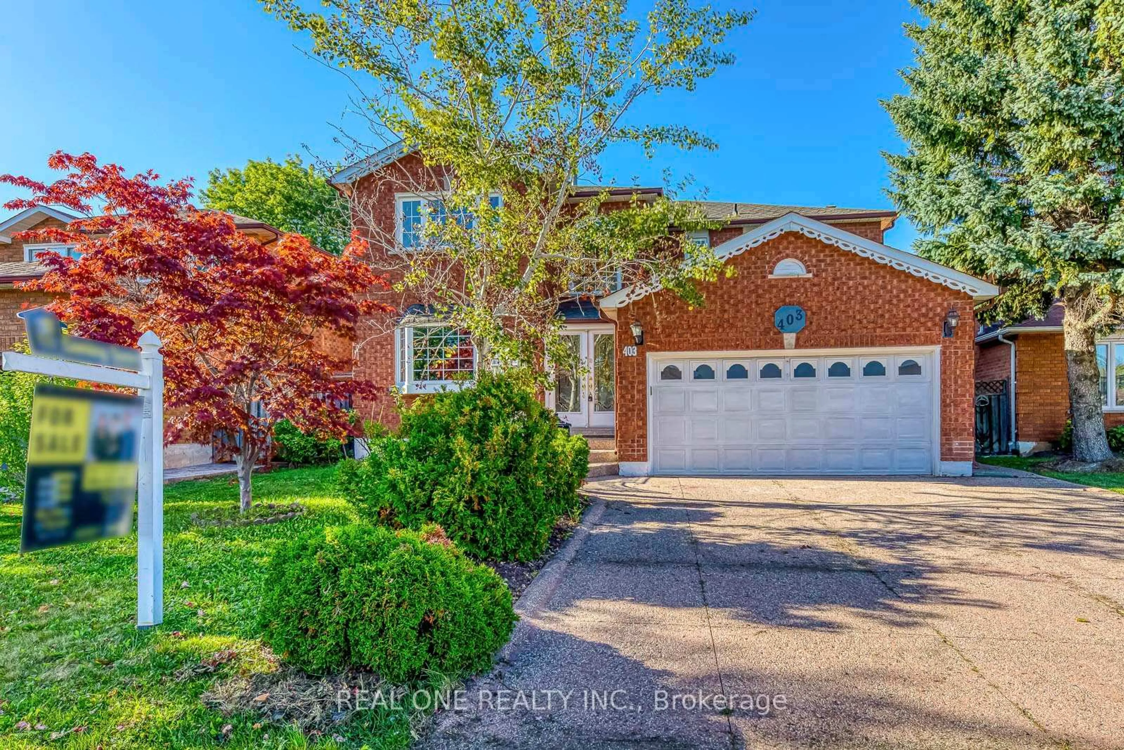 Home with brick exterior material, street for 403 Glenashton Dr, Oakville Ontario L6H 4V7