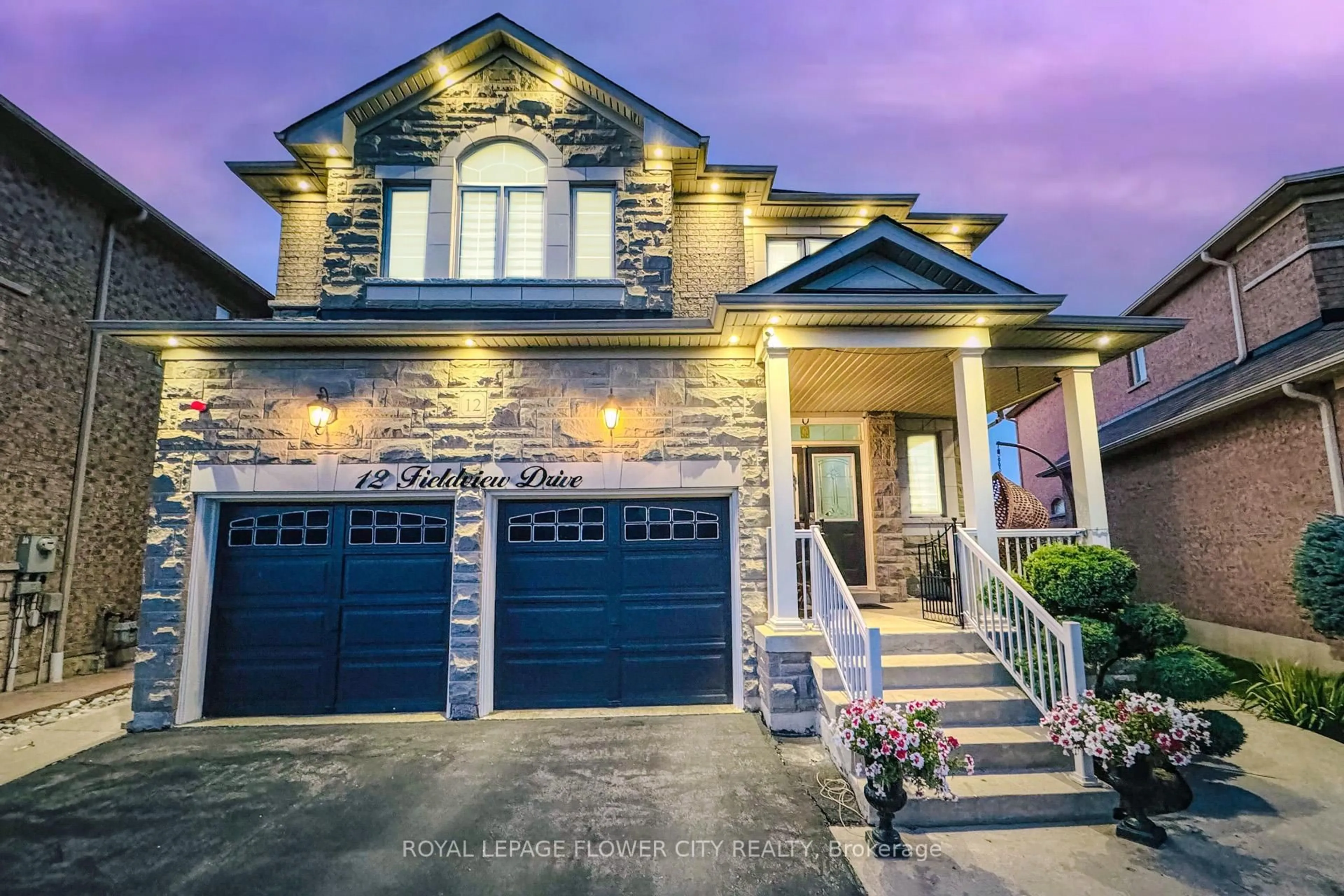 Home with brick exterior material, street for 12 Fieldview Dr, Brampton Ontario L6P 2X7