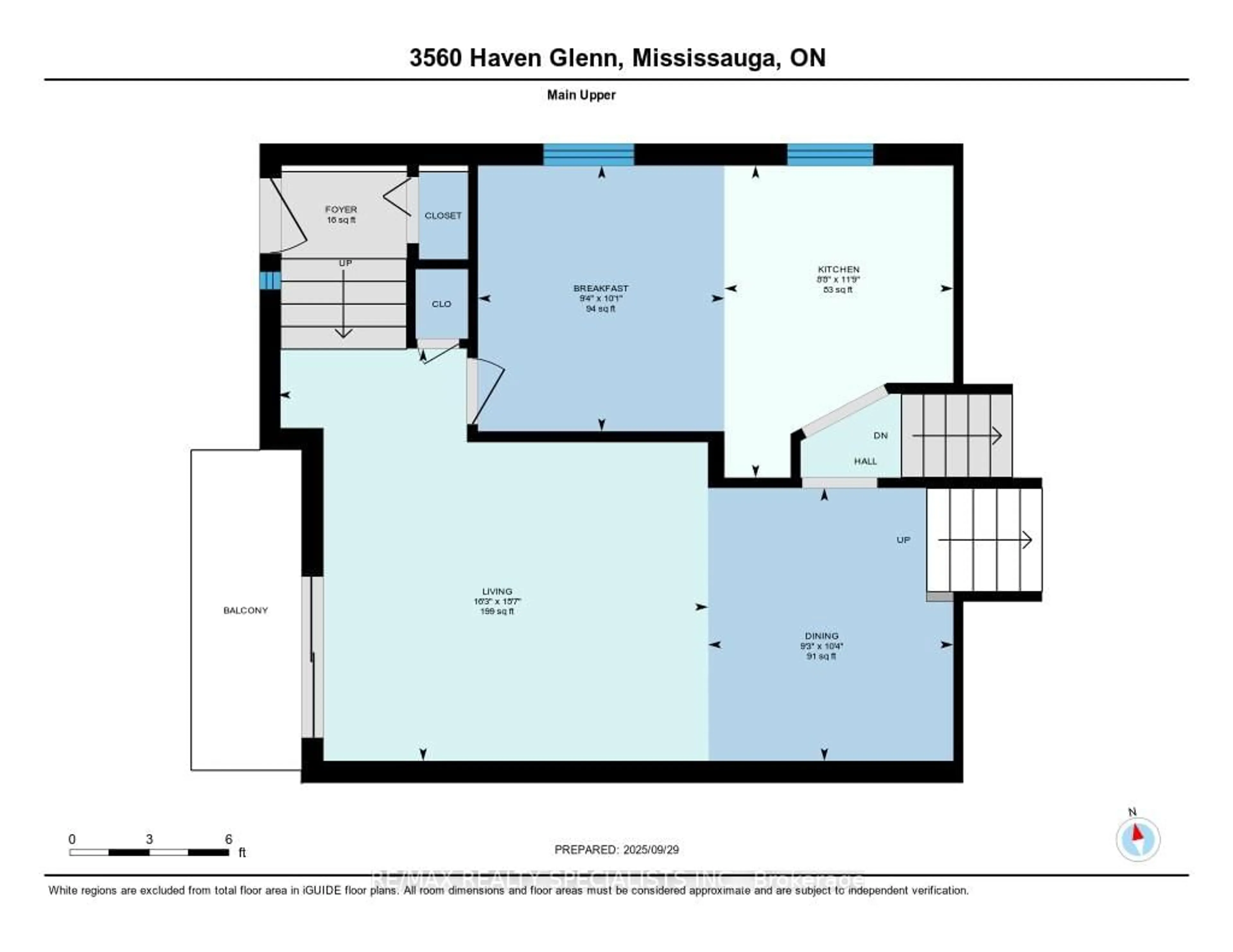 Floor plan for 3560 Haven Glenn, Mississauga Ontario L4X 1X5