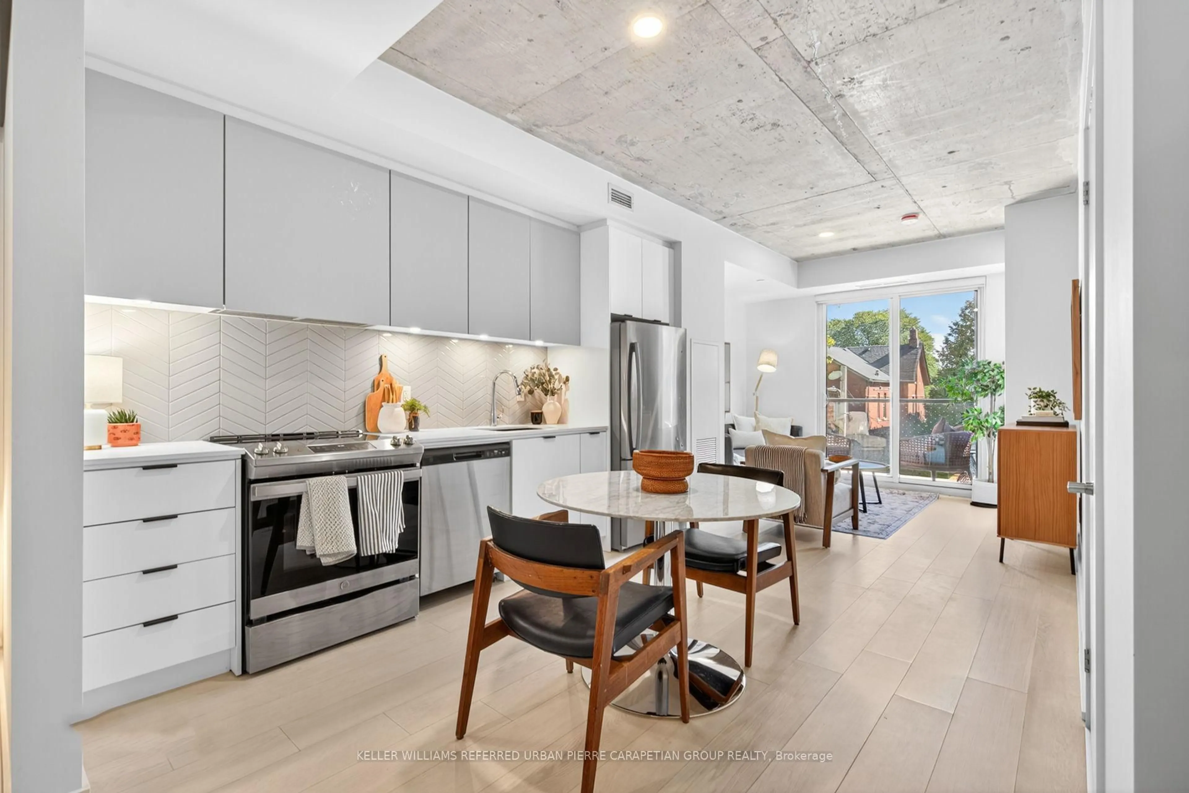 Open concept kitchen, unknown for 57 Brock Ave #215, Toronto Ontario M3H 3N2