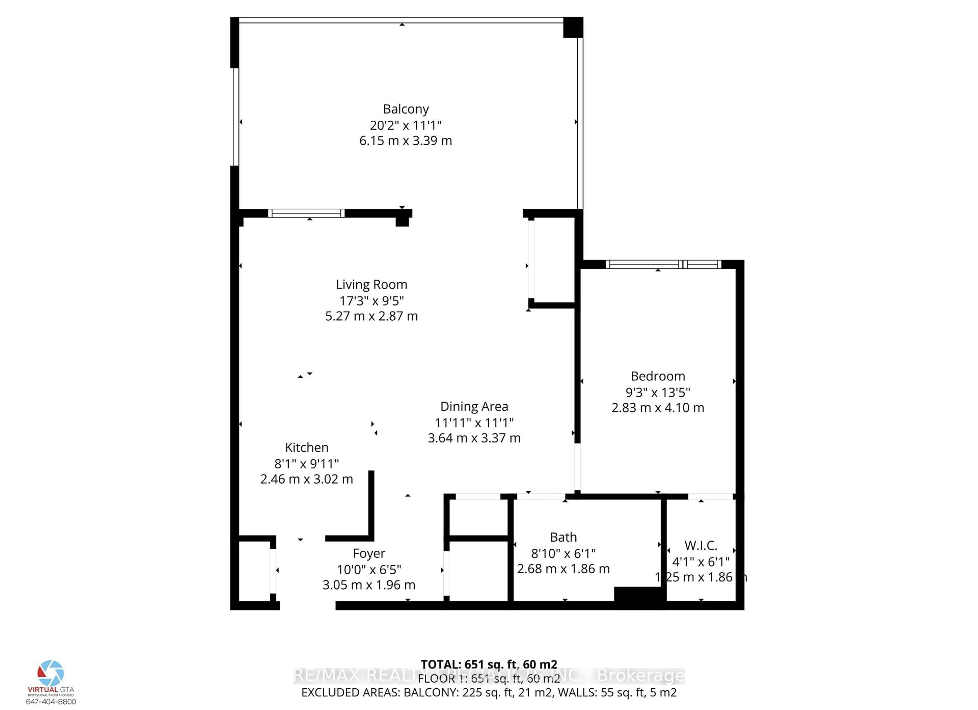 Floor plan for 2375 Bronte Rd #210, Oakville Ontario L6M 1P5