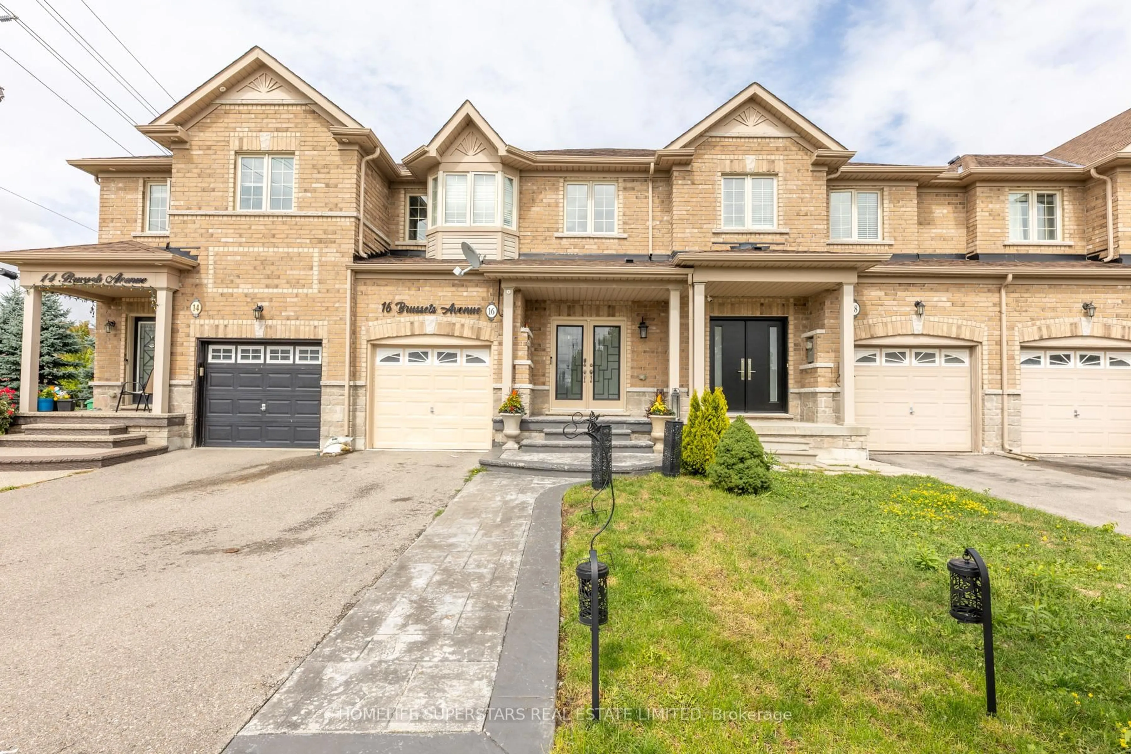 Home with brick exterior material, street for 16 Brussels Ave, Brampton Ontario L6Z 0A5