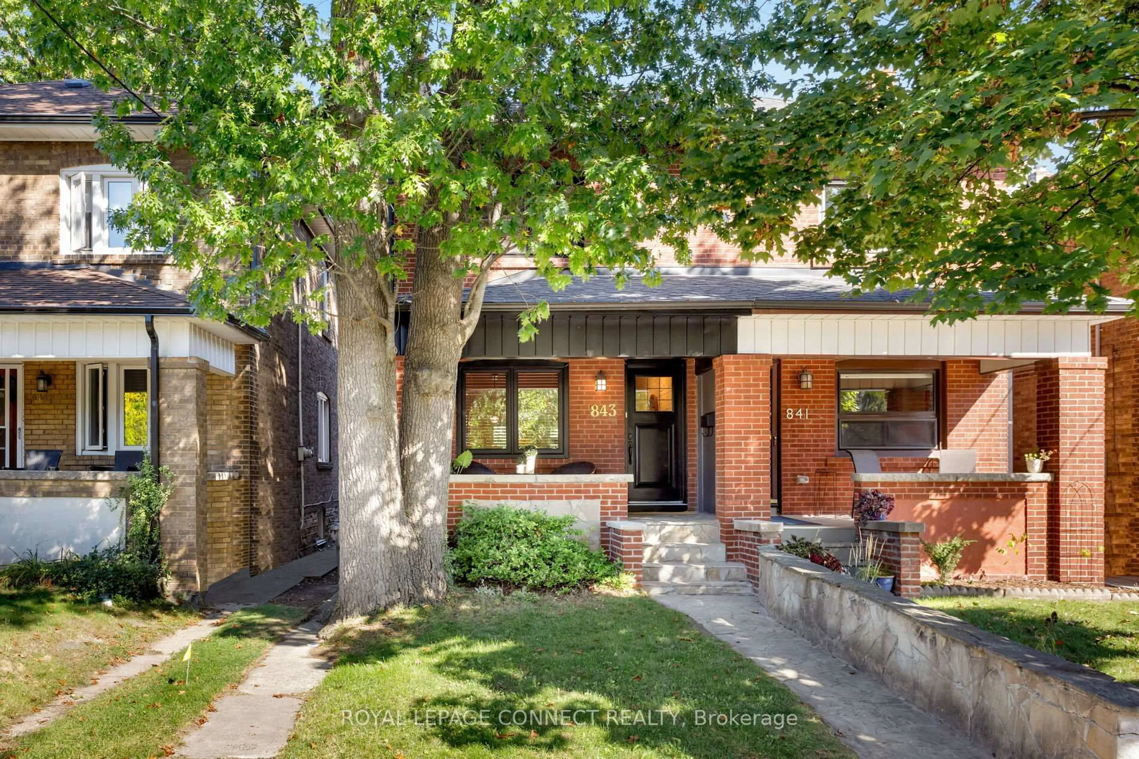 Home with brick exterior material, street for 843 Windermere Ave, Toronto Ontario M6S 3M5