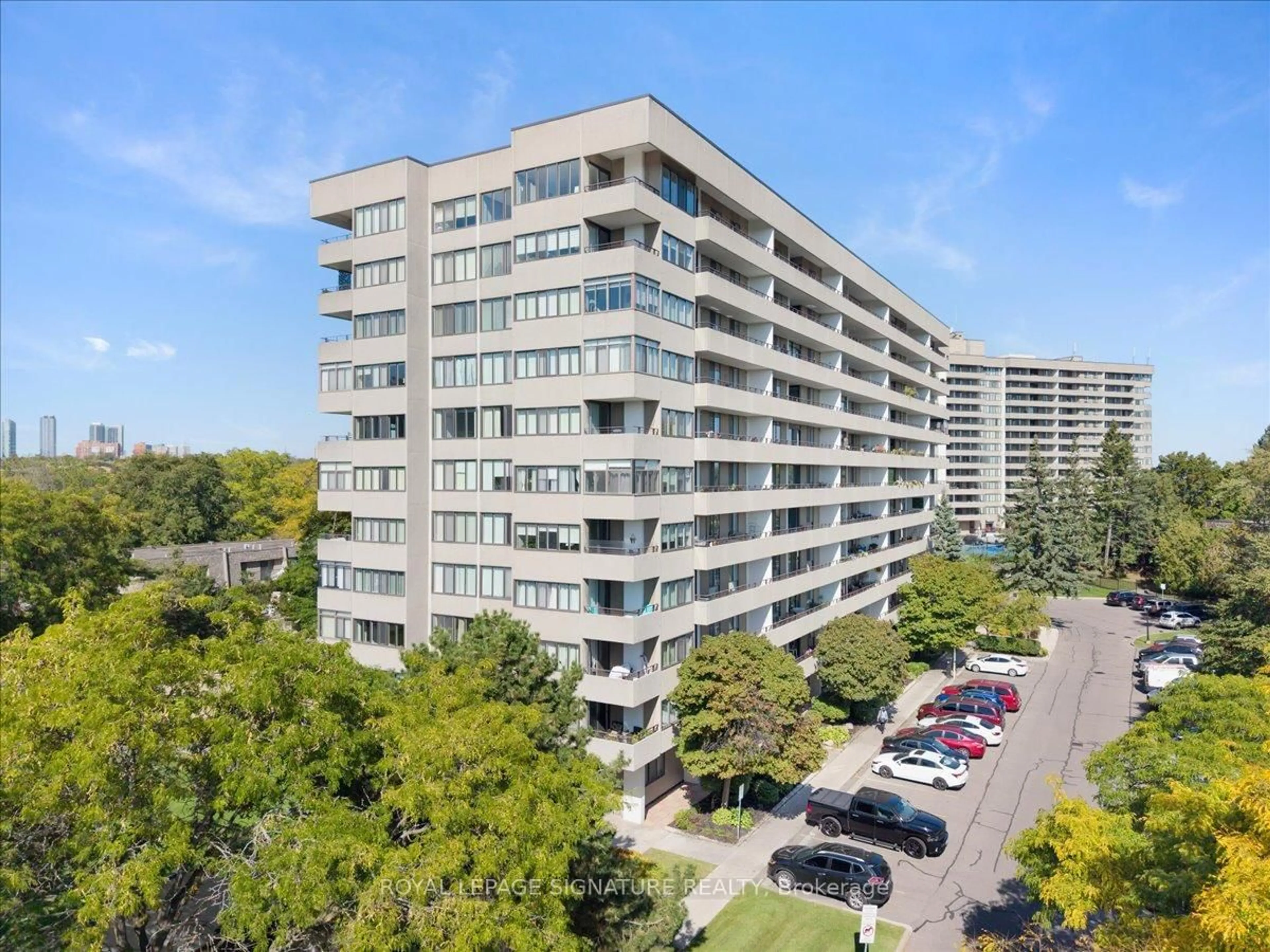 A pic from outside/outdoor area/front of a property/back of a property/a pic from drone, city buildings view from balcony for 1320 Mississauga Valley Blvd #601, Mississauga Ontario L5A 3R8