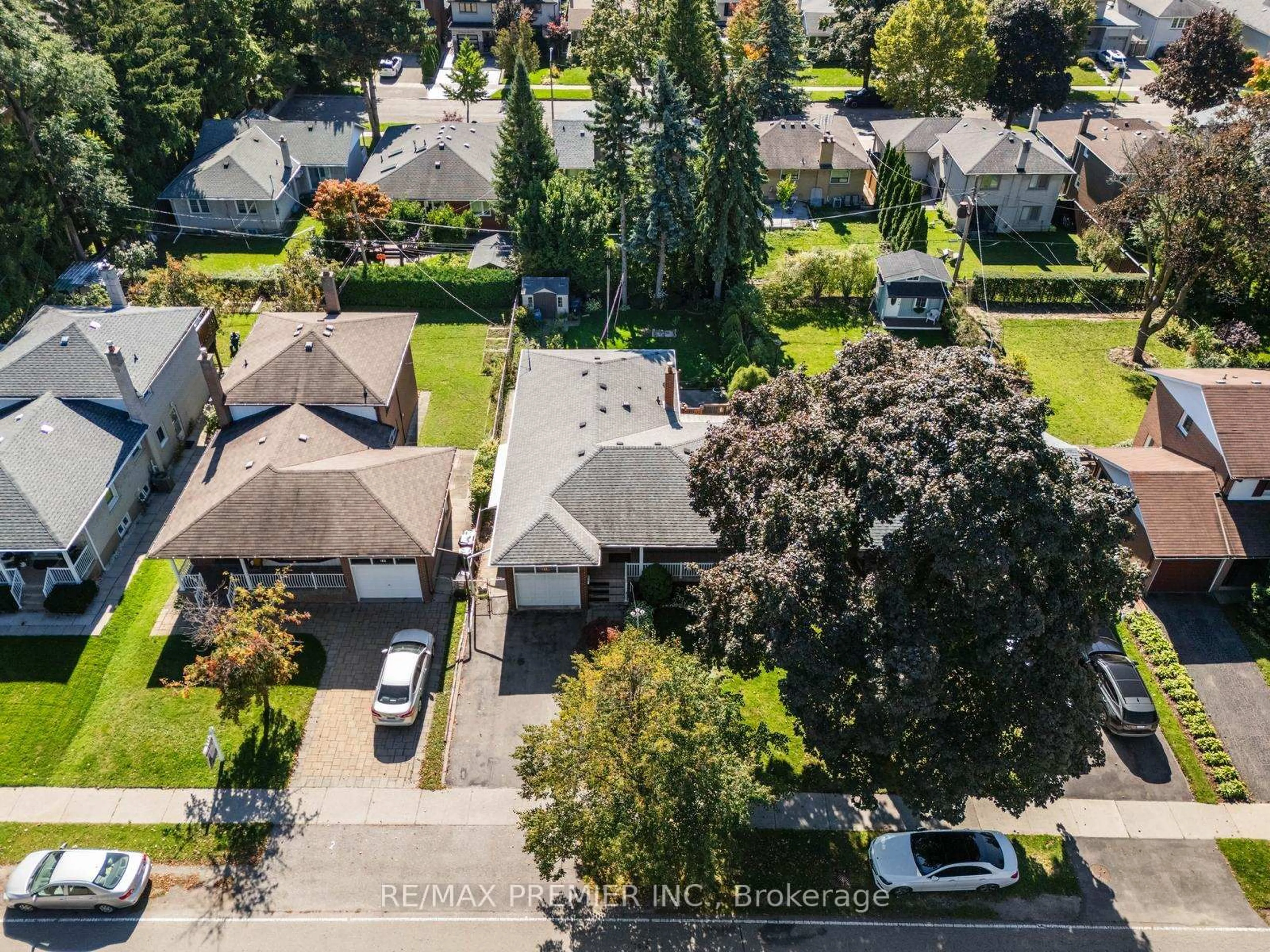 A pic from outside/outdoor area/front of a property/back of a property/a pic from drone, street for 219 La Rose Ave, Toronto Ontario M9P 1B6