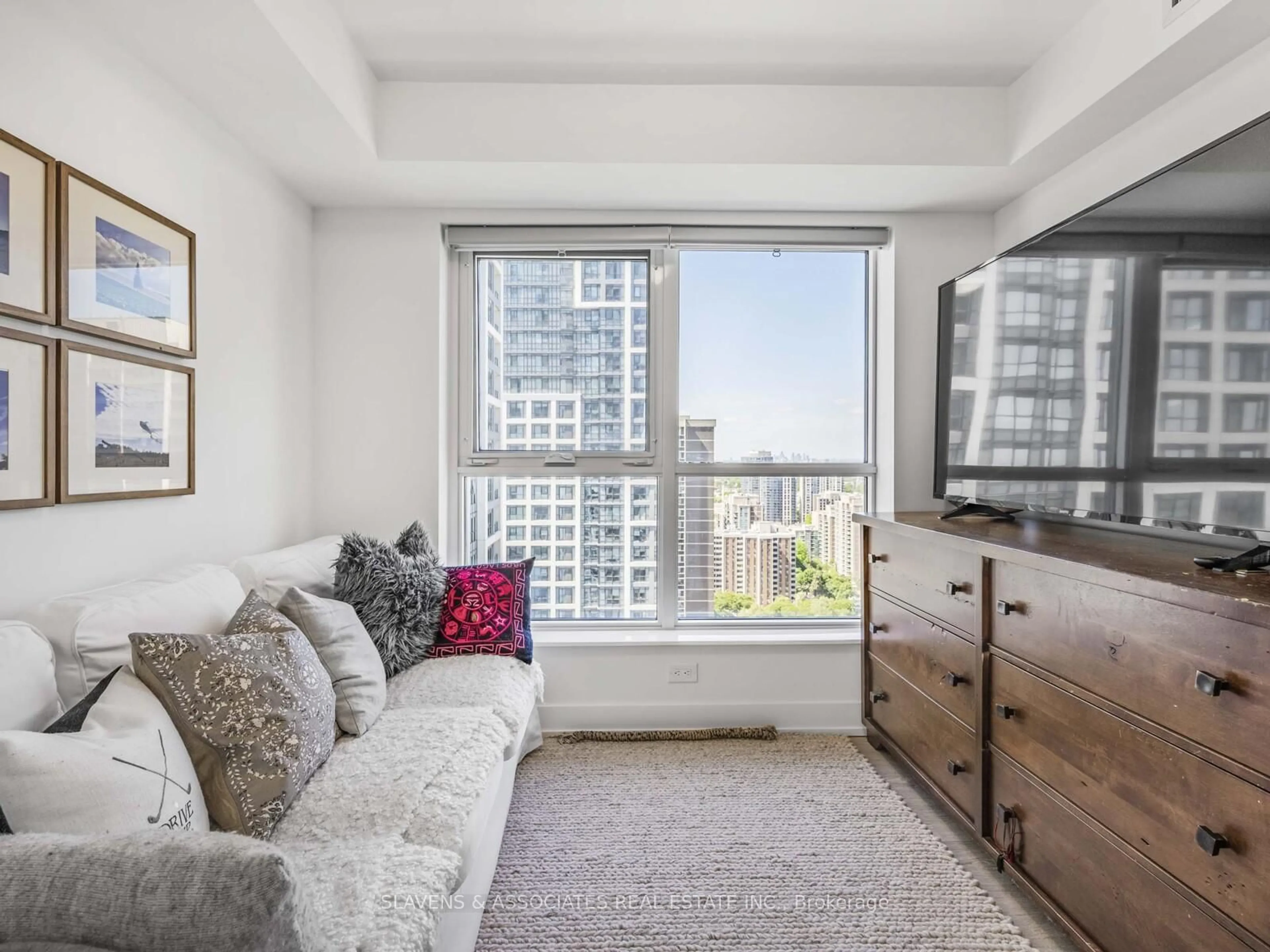 Living room with furniture, unknown for 5 Mabelle Ave #2633, Toronto Ontario M9A 0E1