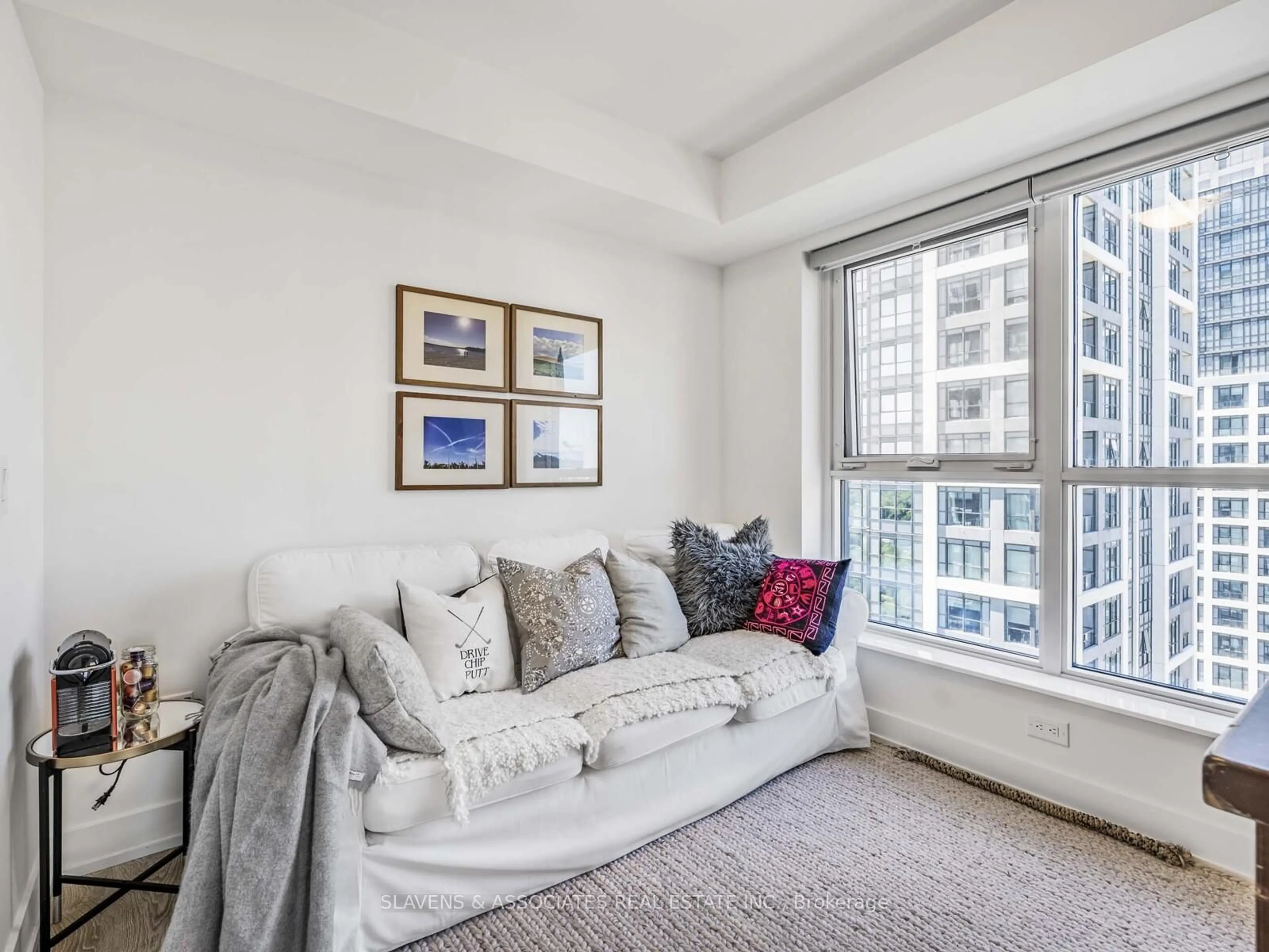 Living room with furniture, unknown for 5 Mabelle Ave #2633, Toronto Ontario M9A 0E1