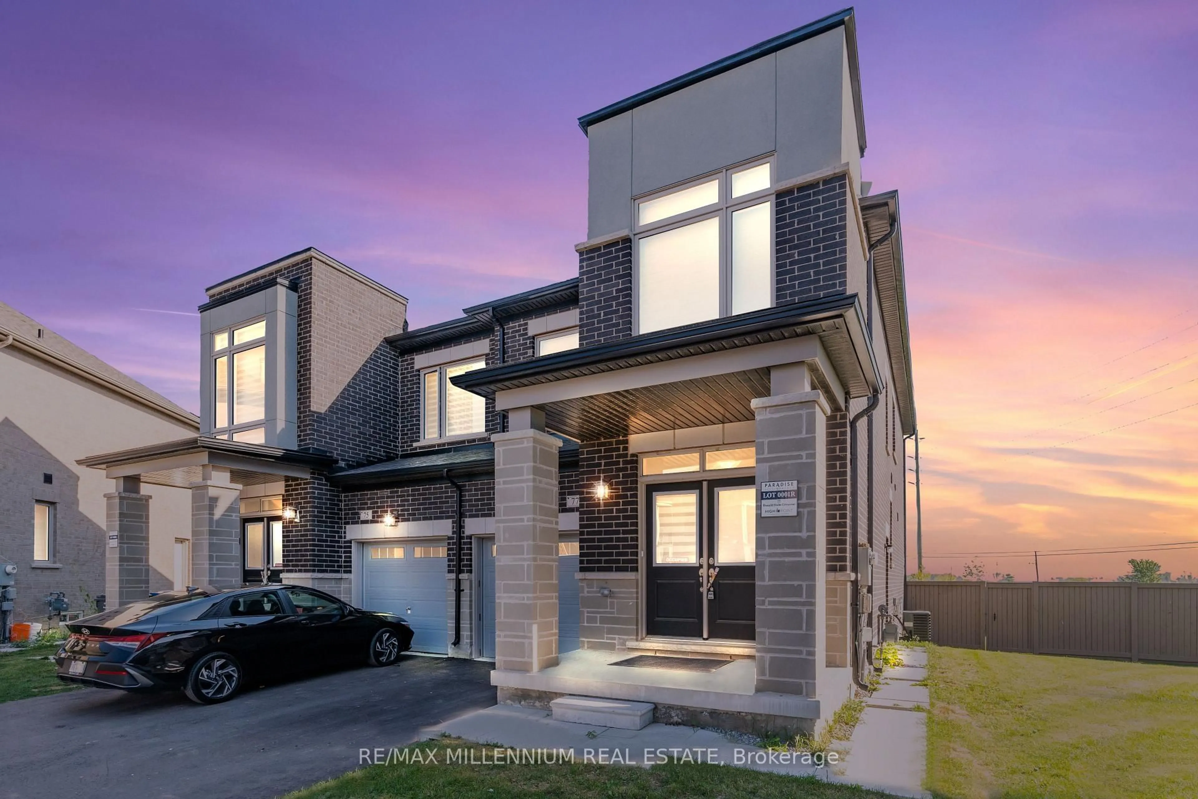Home with brick exterior material, street for 77 Donald Ficht Cres, Brampton Ontario L7A 5H6