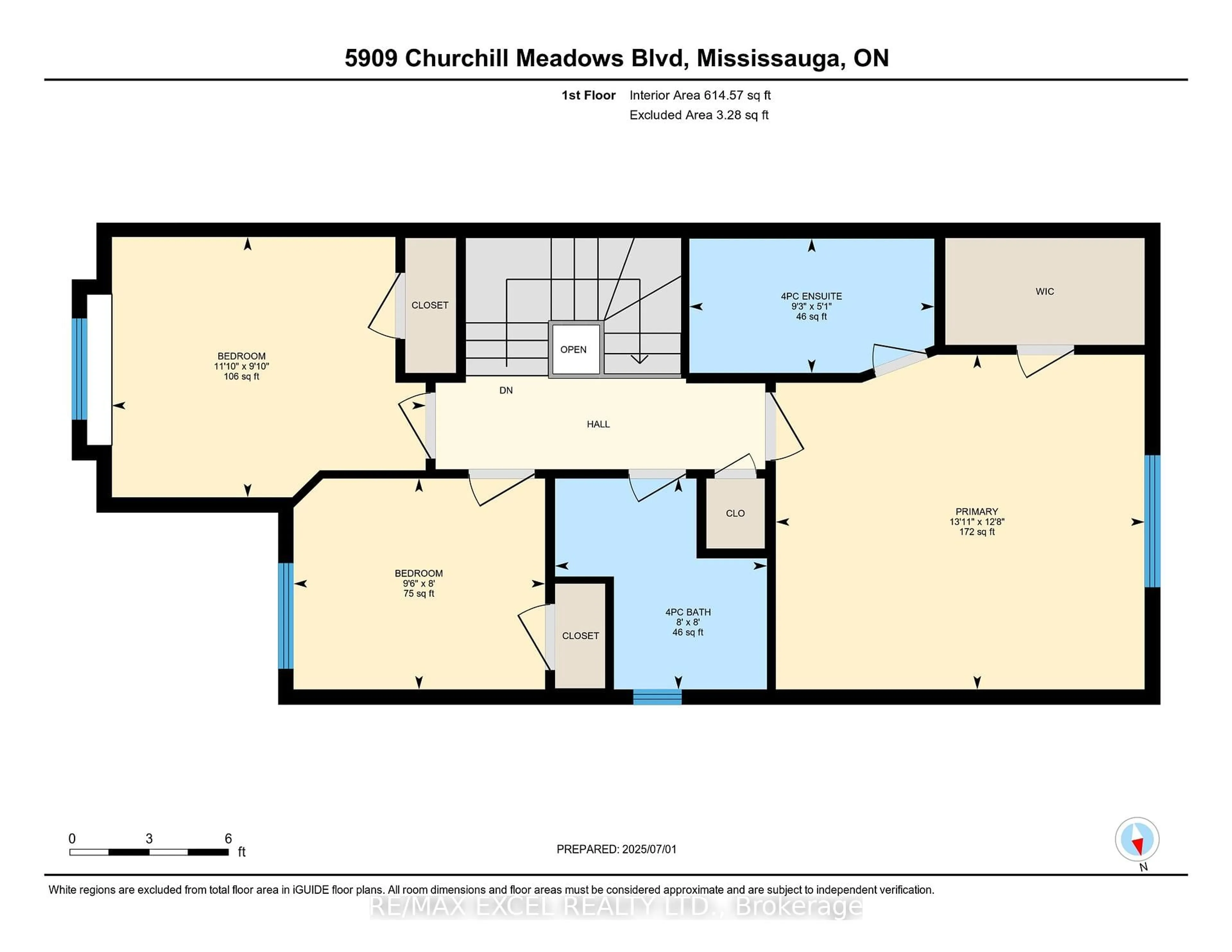 Floor plan for 5909 Churchill Meadows Blvd, Mississauga Ontario L5M 6Y2