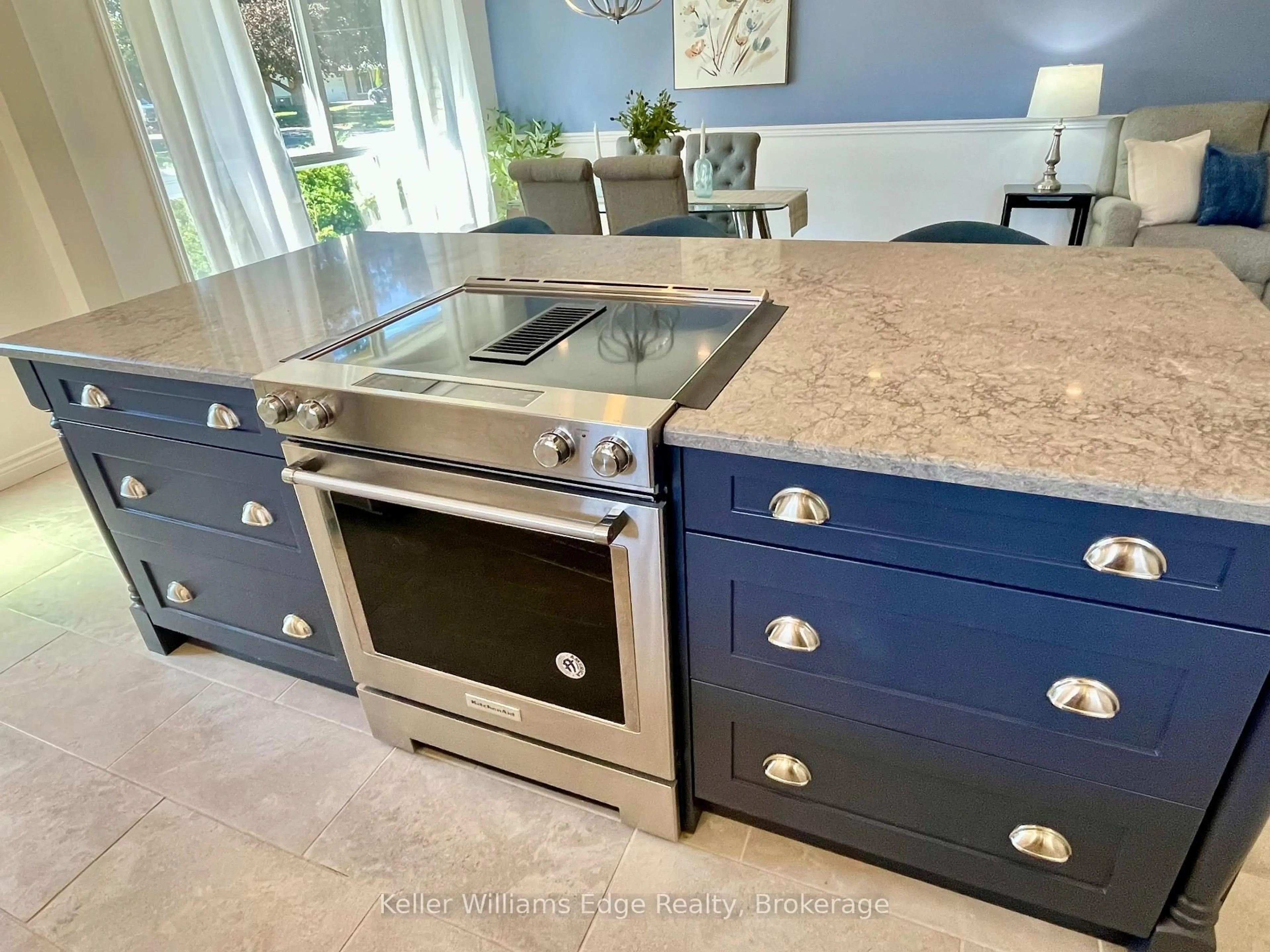 Contemporary kitchen, ceramic/tile floor for 93A Dawson Rd, Orangeville Ontario L9W 2W7