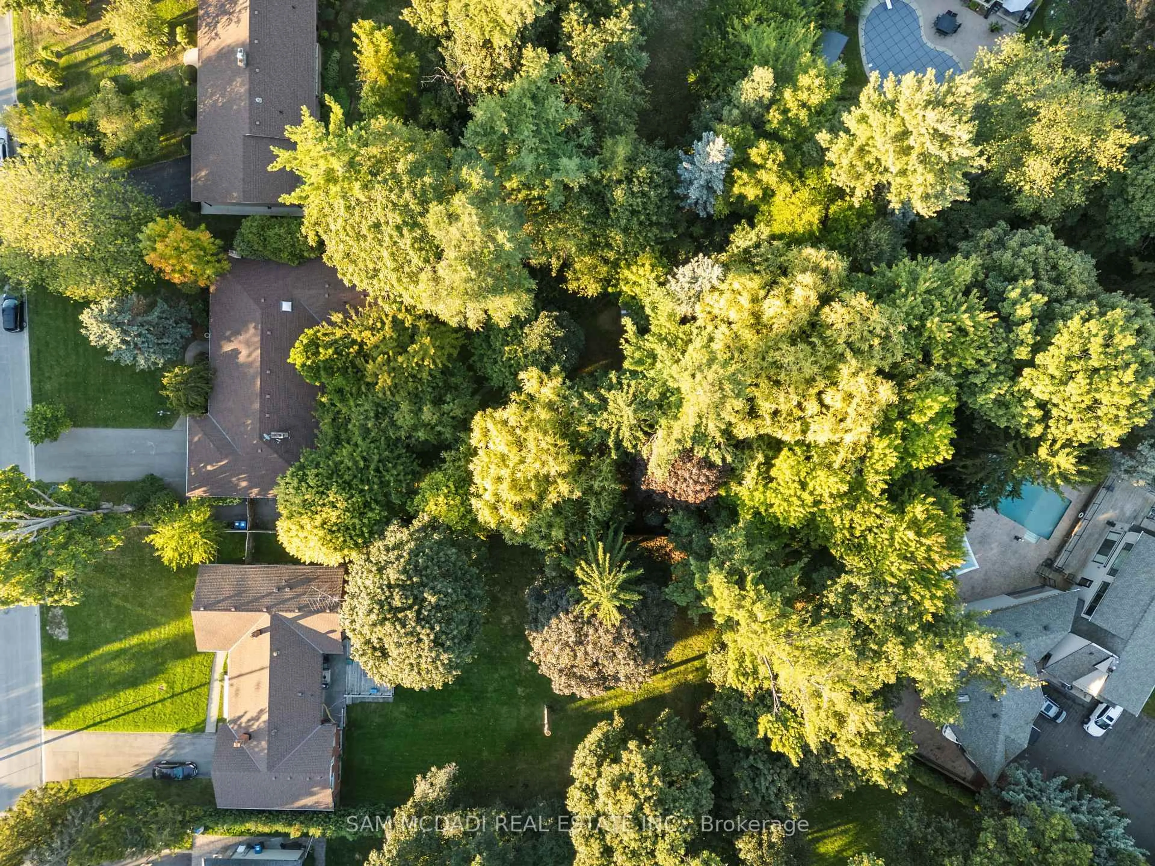 A pic from outside/outdoor area/front of a property/back of a property/a pic from drone, forest/trees view for 610 Kedleston Way, Mississauga Ontario L5H 1Y5