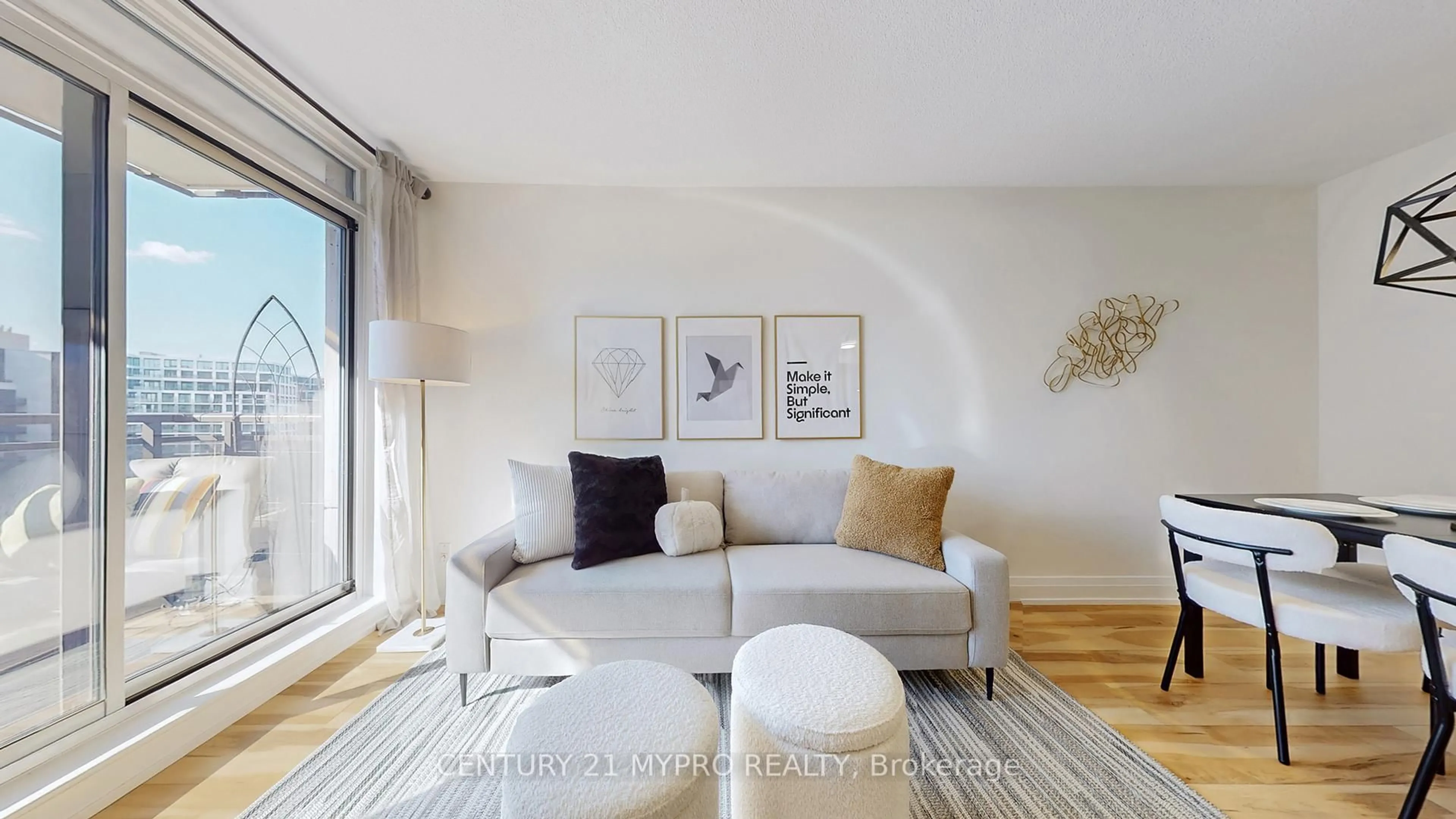 Living room with furniture, unknown for 1060 Sheppard Ave #1103, Toronto Ontario M3J 0G7
