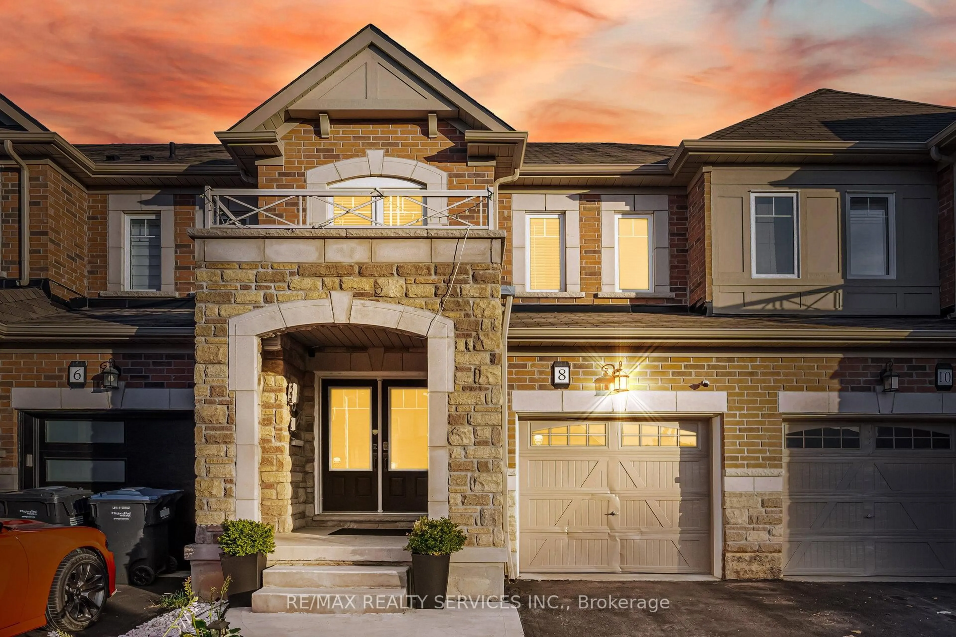 Home with brick exterior material, street for 8 Desire Cove, Brampton Ontario L7A 4K4