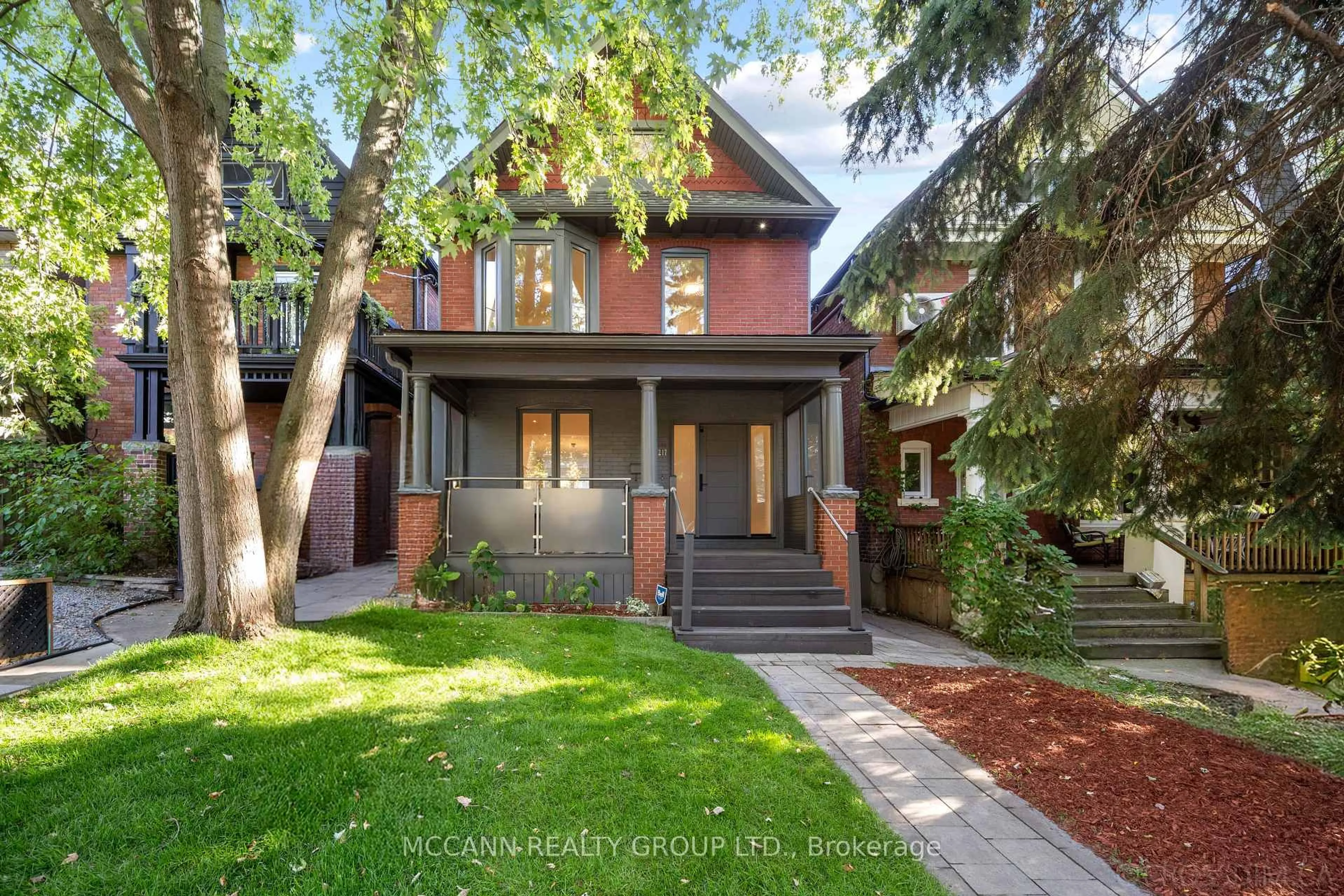 Home with brick exterior material, street for 217 Pearson Ave, Toronto Ontario M6R 1G6