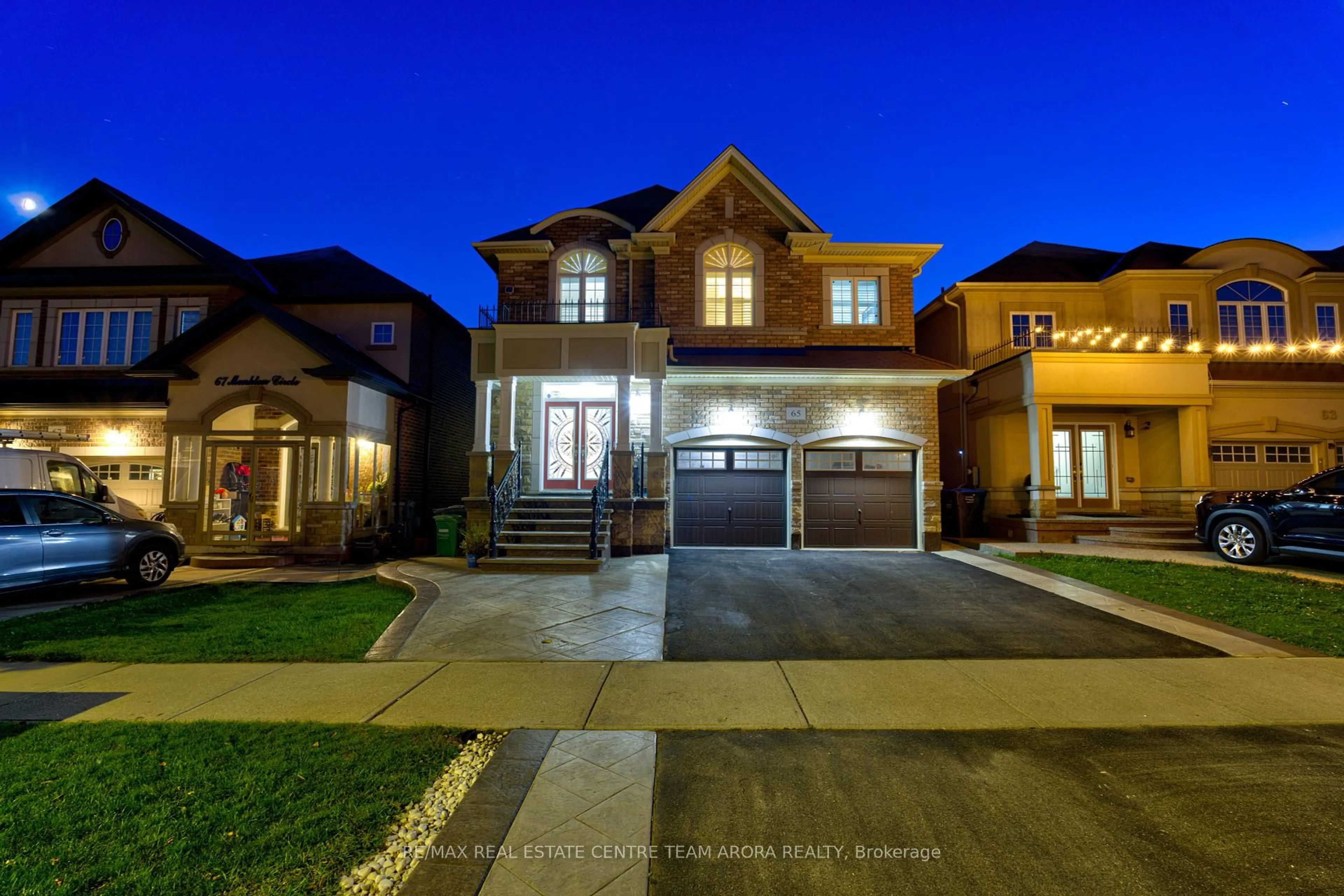 Home with brick exterior material, street for 65 Monkton Circ, Brampton Ontario L6Y 5Z5