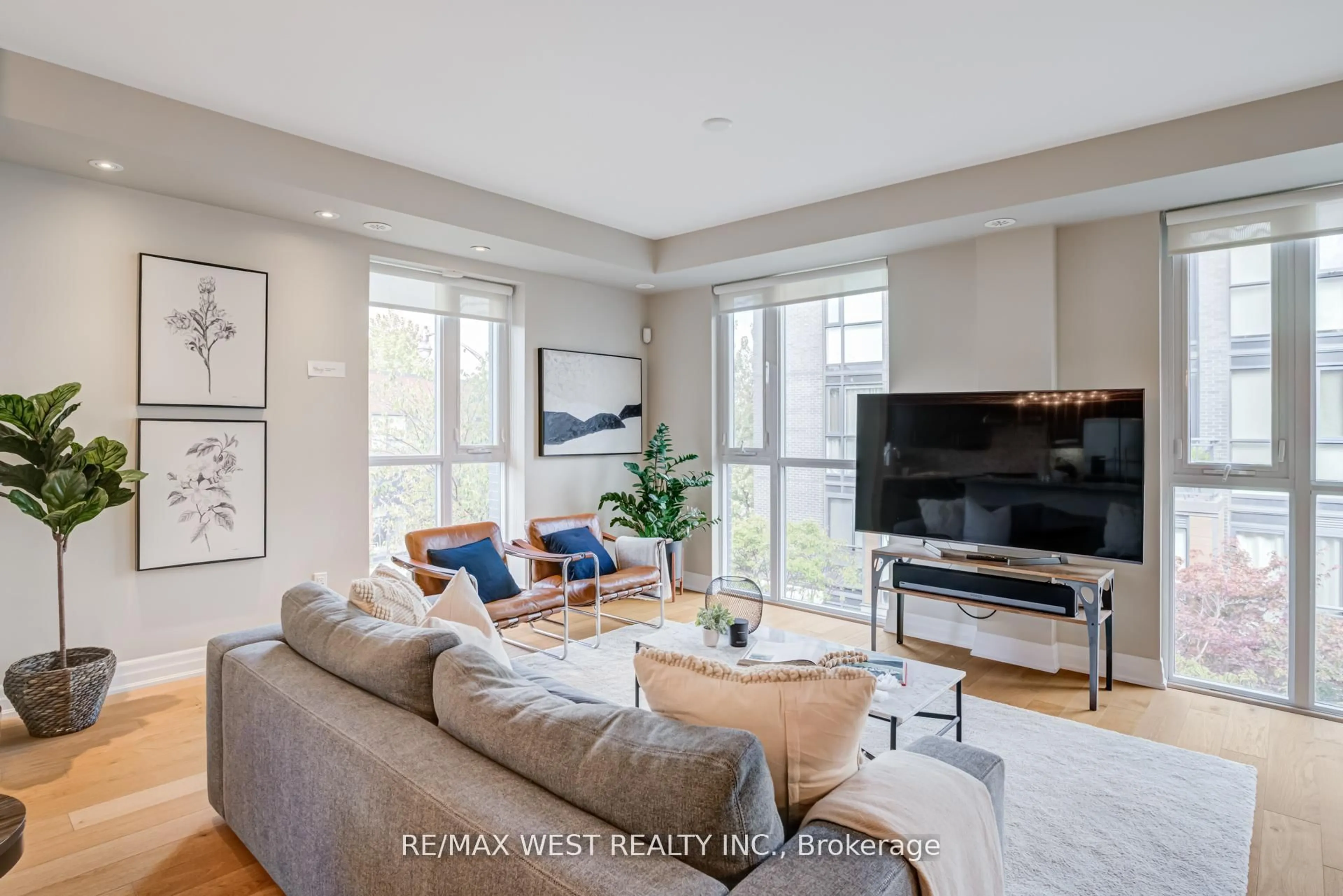 Living room with furniture, unknown for 15 Sousa Mendes St #103, Toronto Ontario M6P 0A9