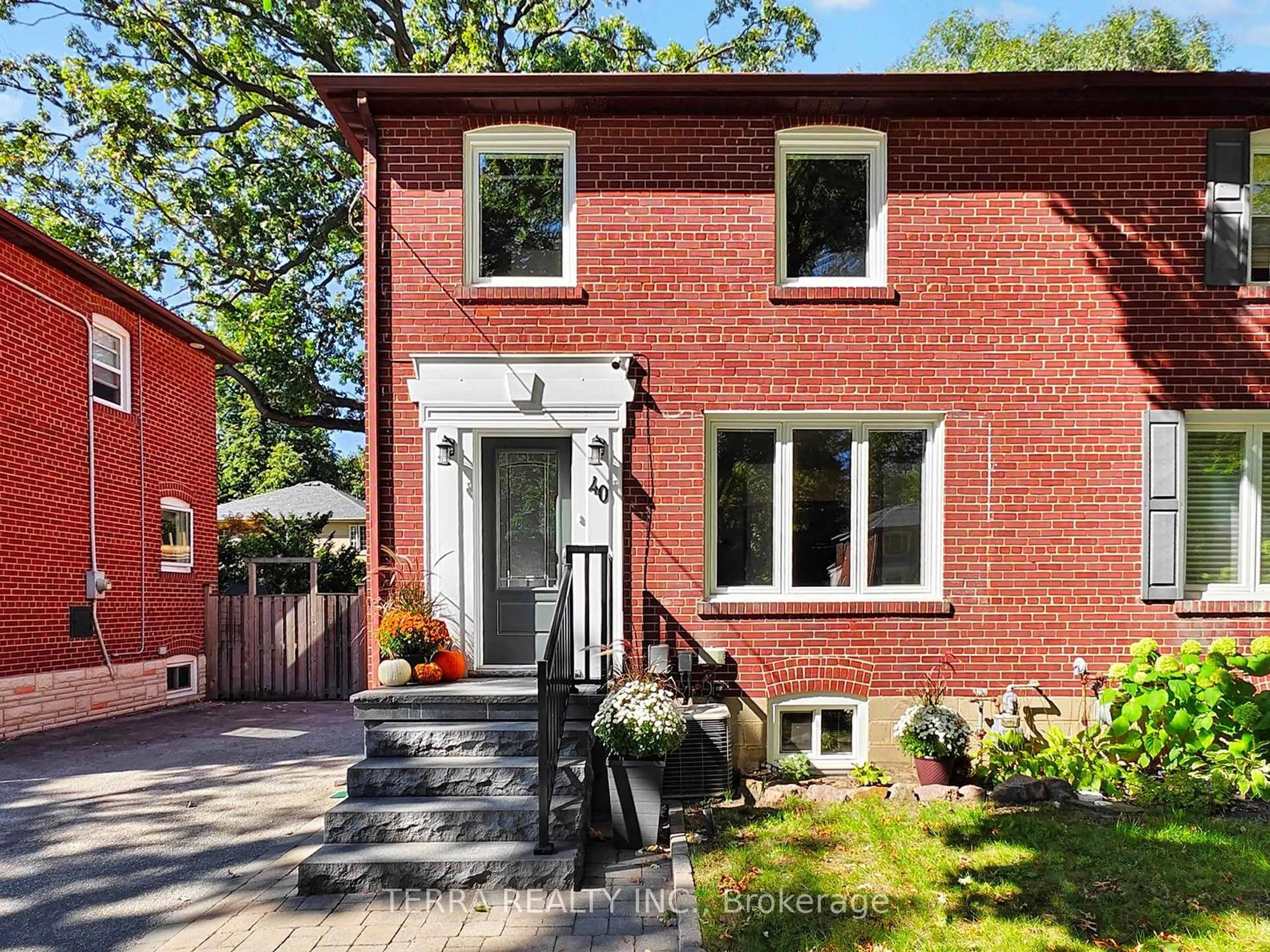 Home with brick exterior material, street for 40 Allanbrooke Dr, Toronto Ontario M9A 3N8