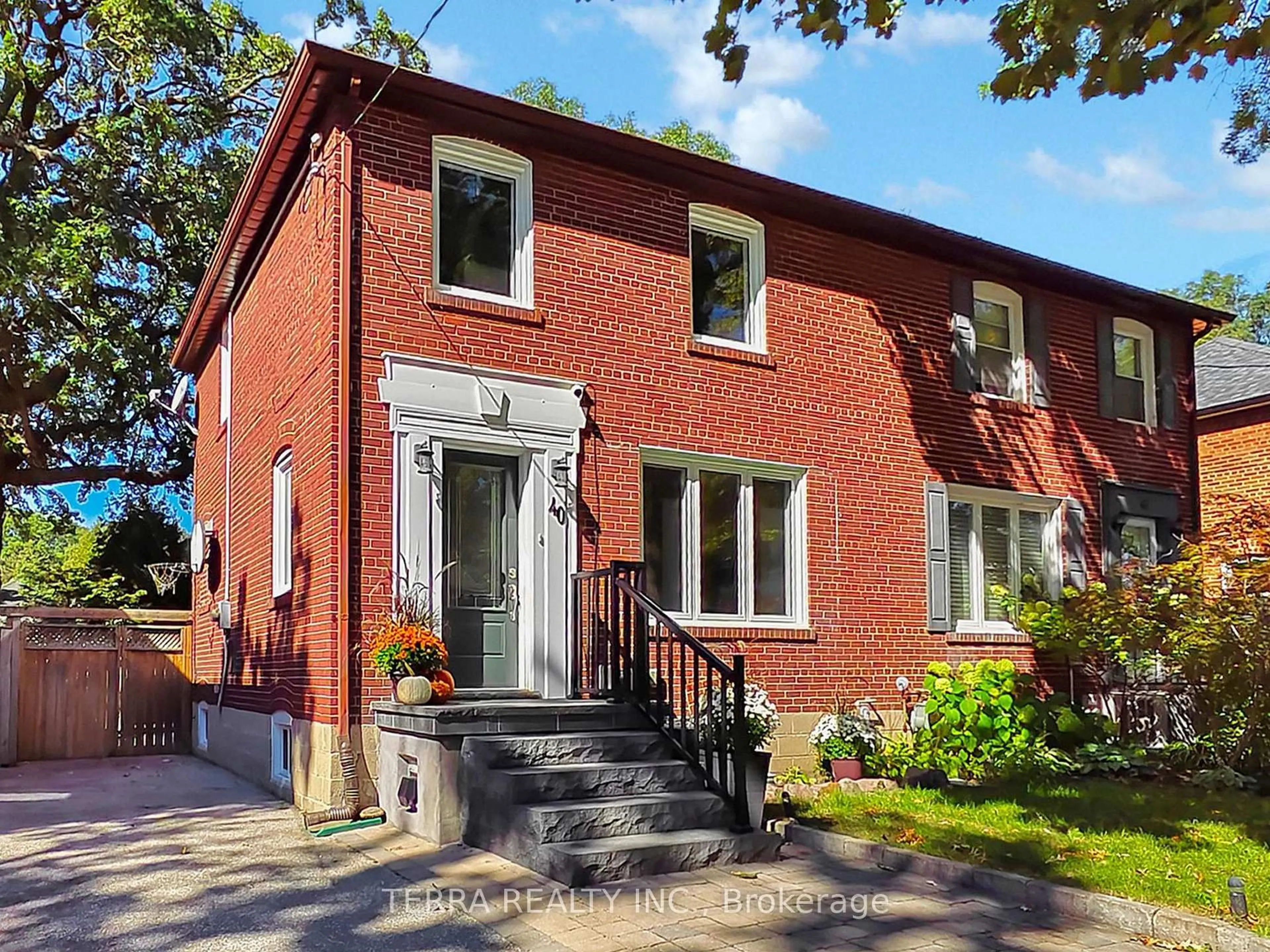 Home with brick exterior material, street for 40 Allanbrooke Dr, Toronto Ontario M9A 3N8
