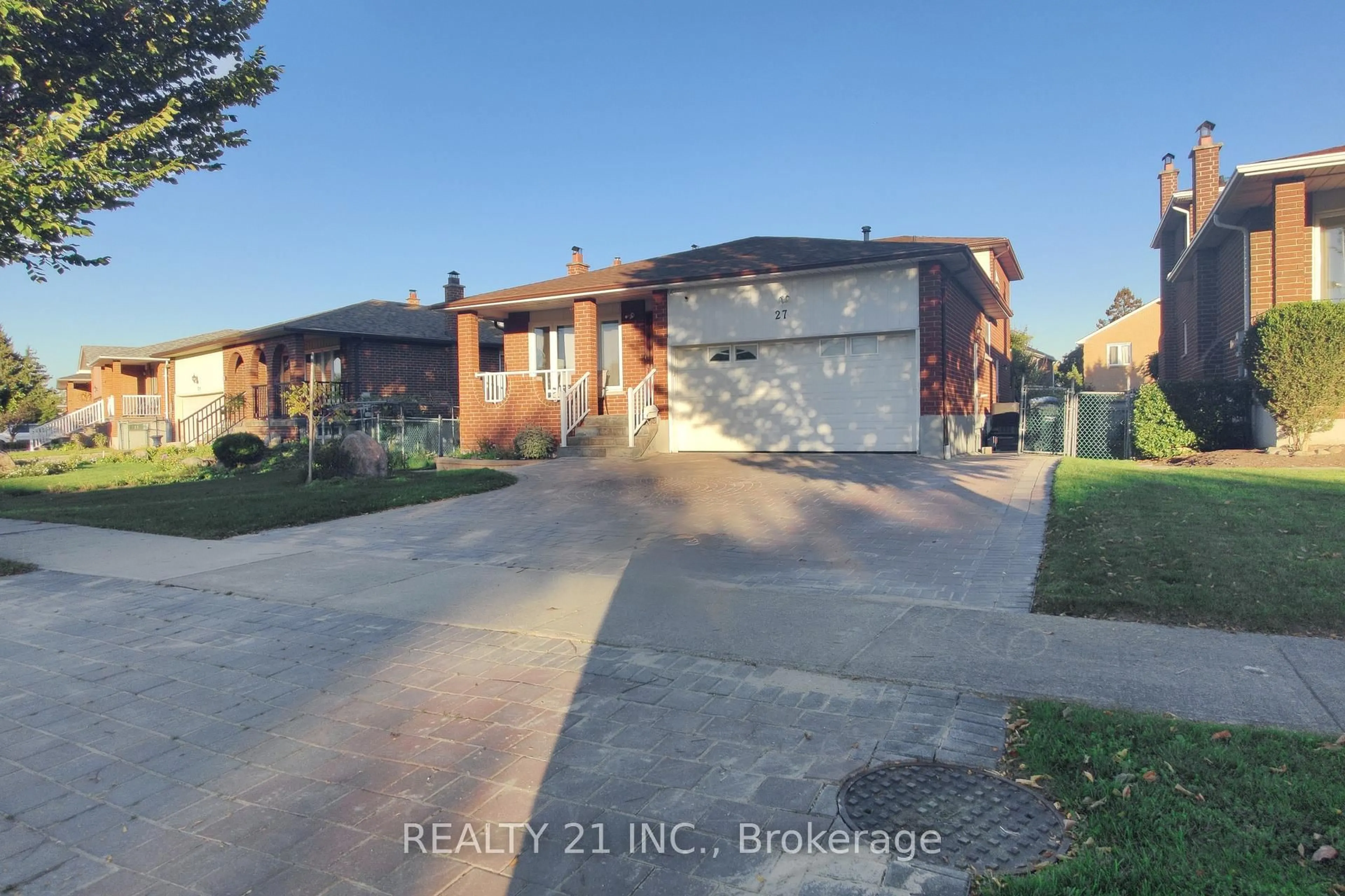 Home with brick exterior material, street for 27 Jardine St, Brampton Ontario L6S 3H2
