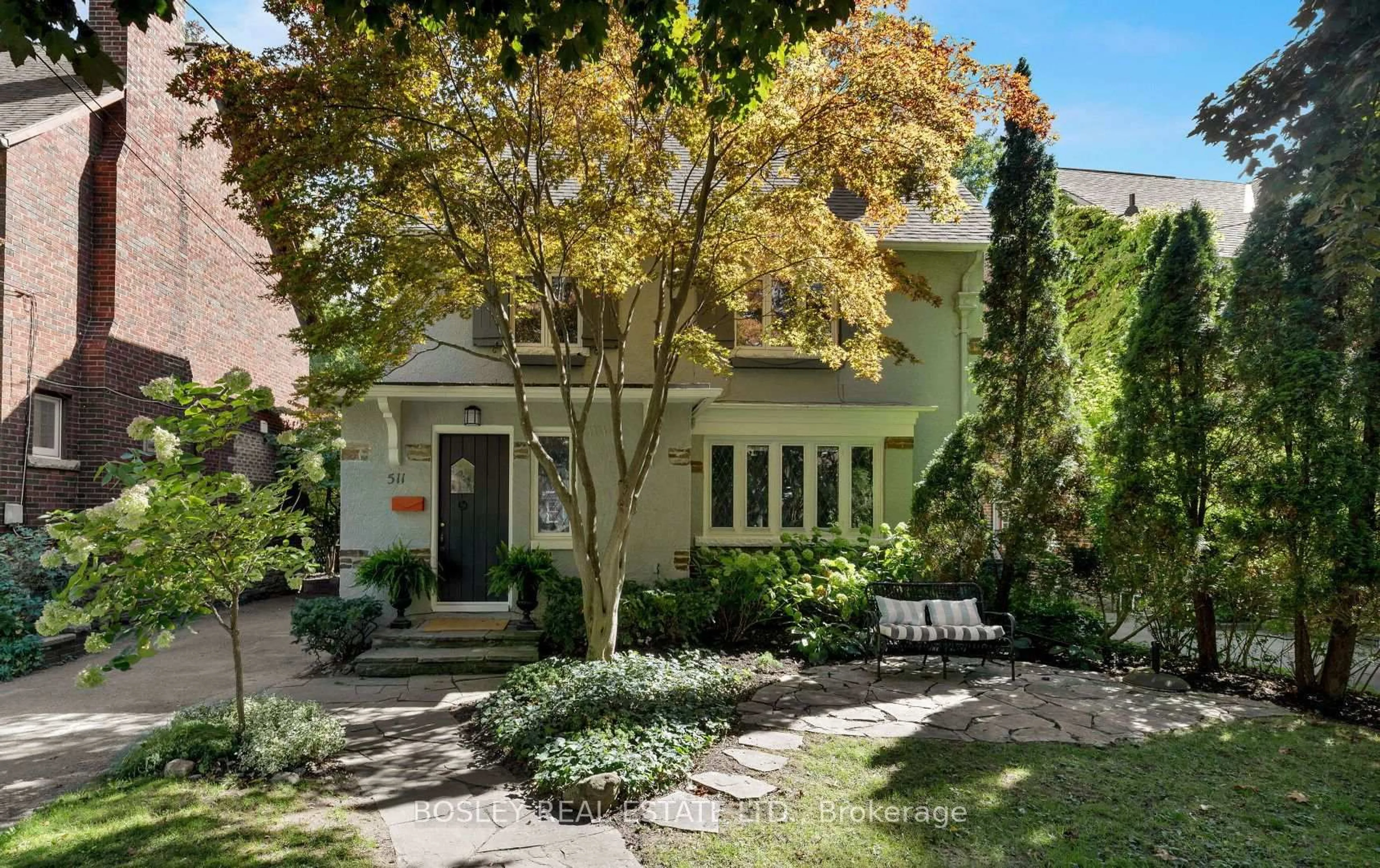 Home with brick exterior material, street for 511 Riverside Dr, Toronto Ontario M6S 4B7