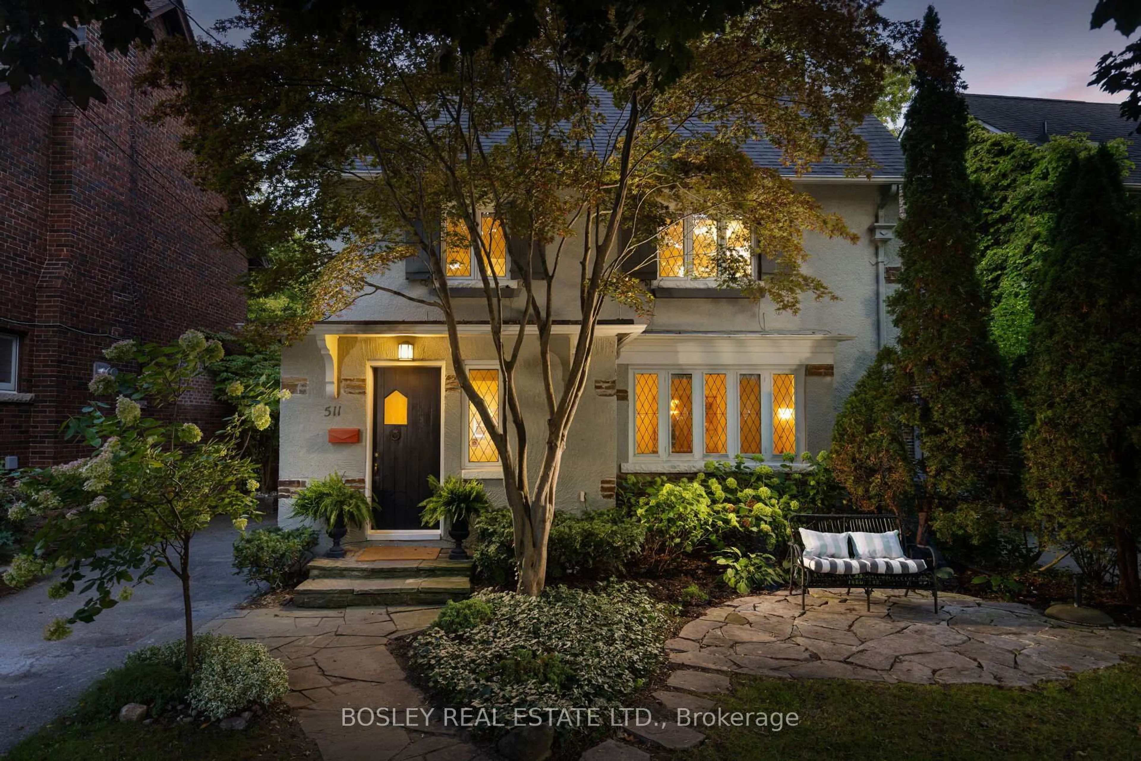 Home with brick exterior material, street for 511 Riverside Dr, Toronto Ontario M6S 4B7