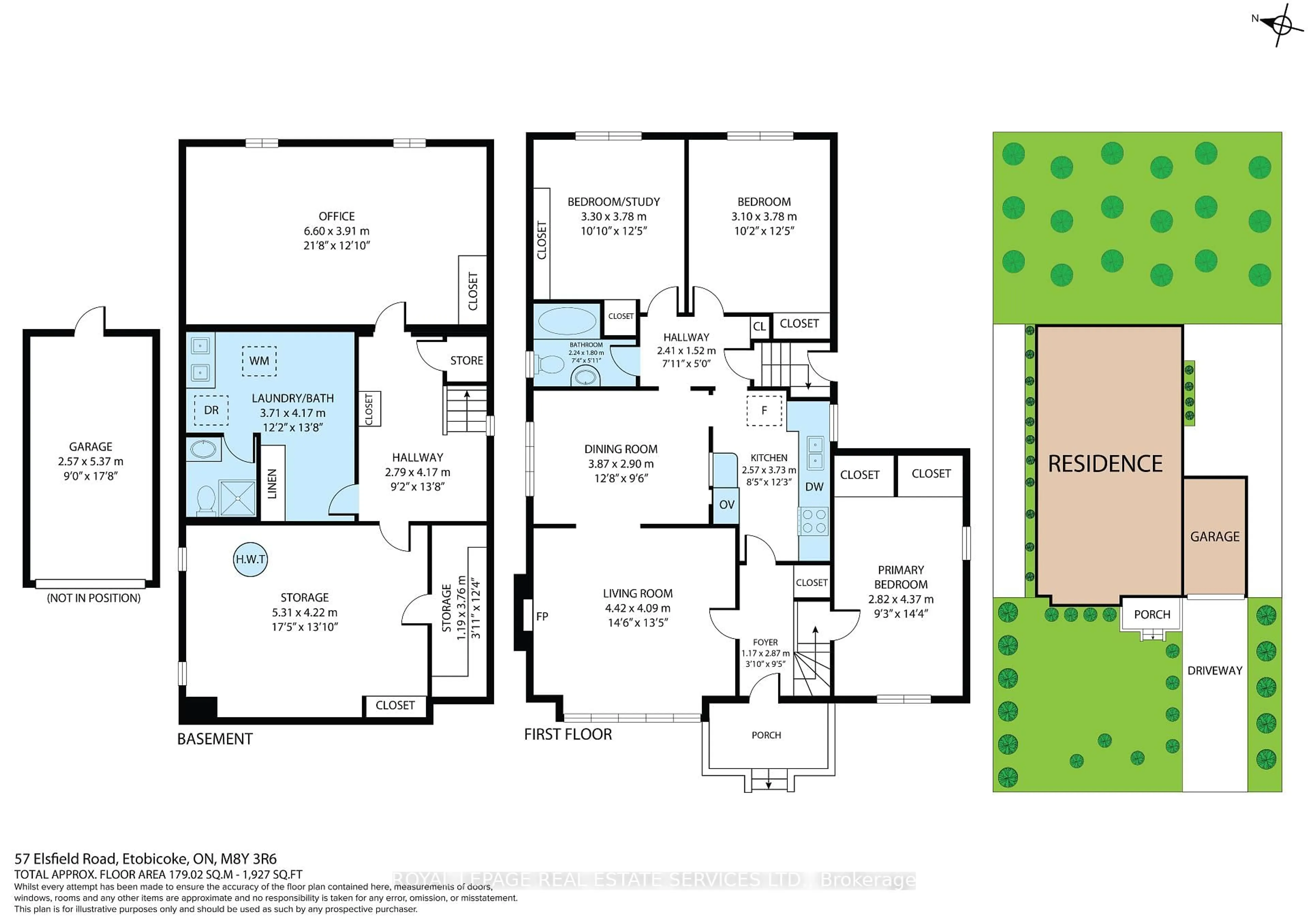 Floor plan for 57 Elsfield Rd, Toronto Ontario M8Y 3R6