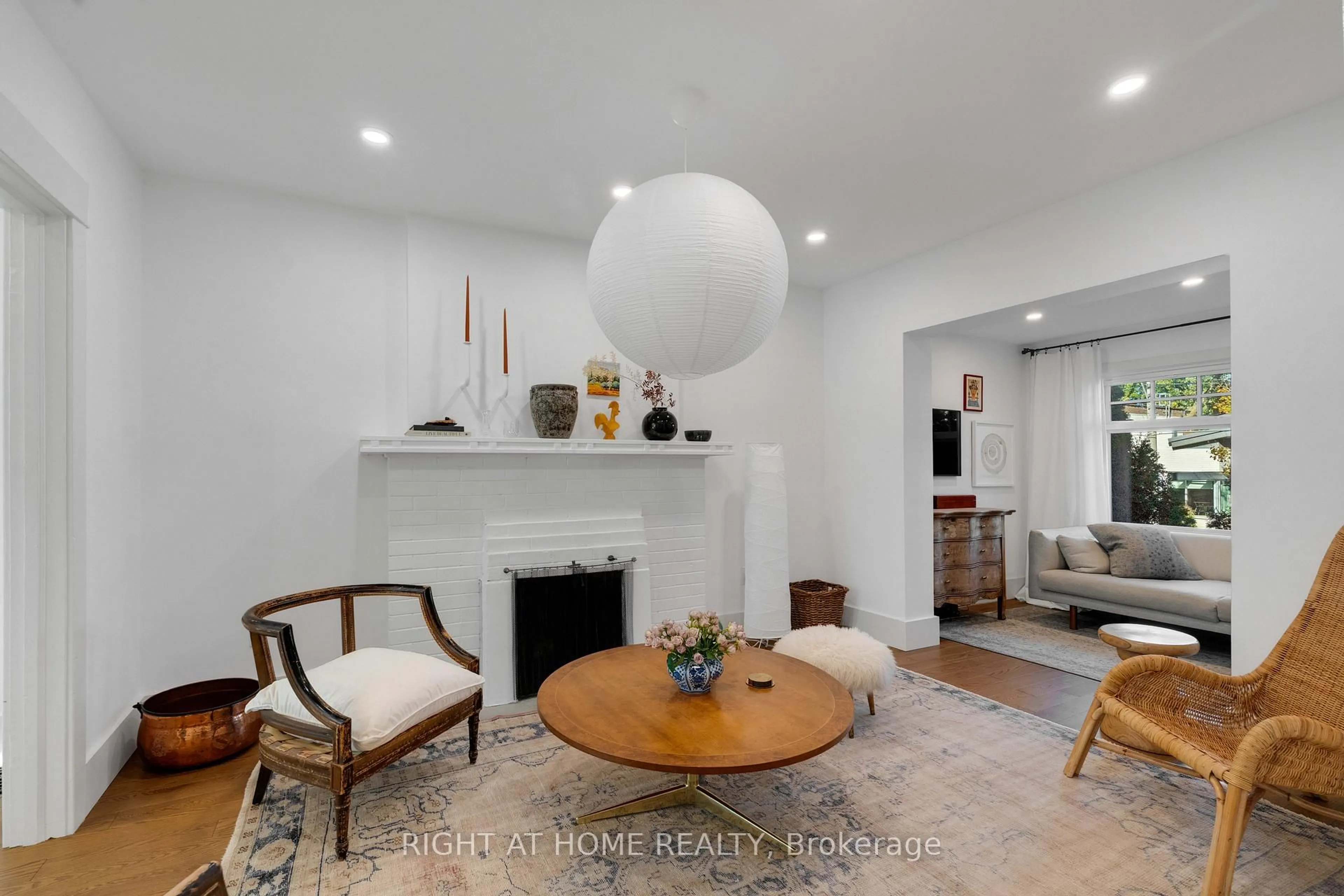 Living room with furniture, ceramic/tile floor for 1642 Dufferin St, Toronto Ontario M6H 3L8