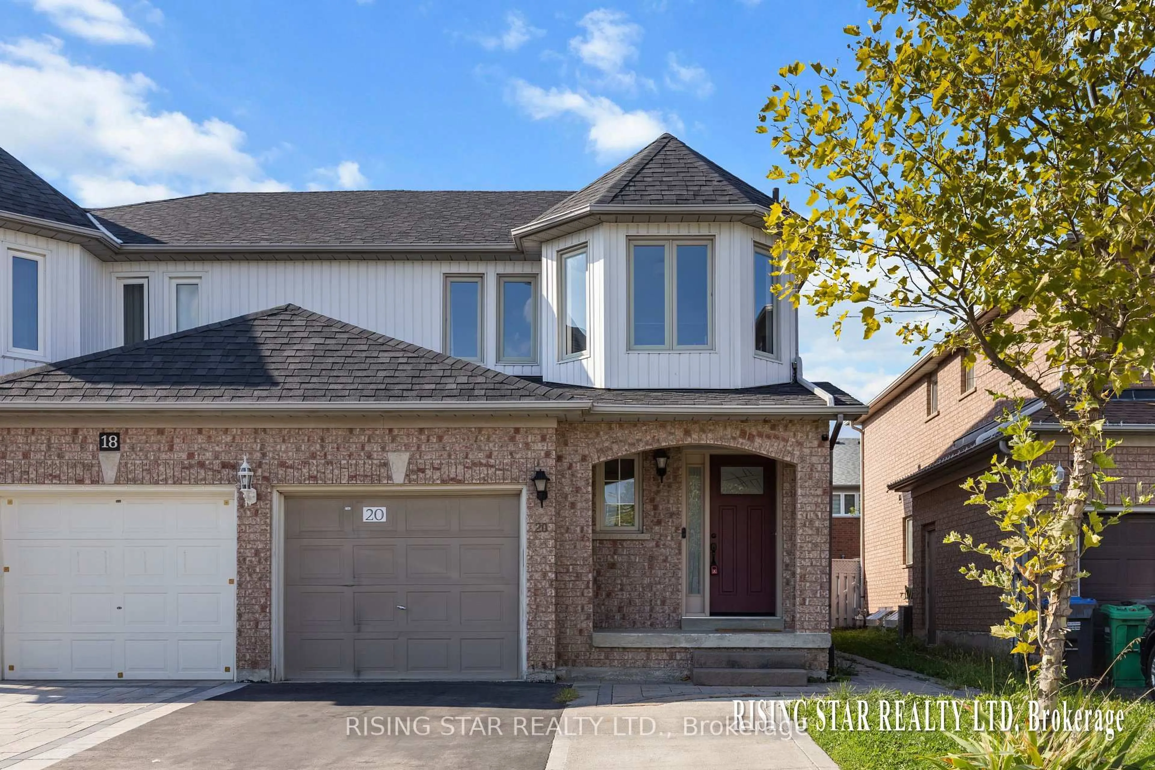 Home with brick exterior material, street for 20 Arid Ave, Brampton Ontario L6R 1P9
